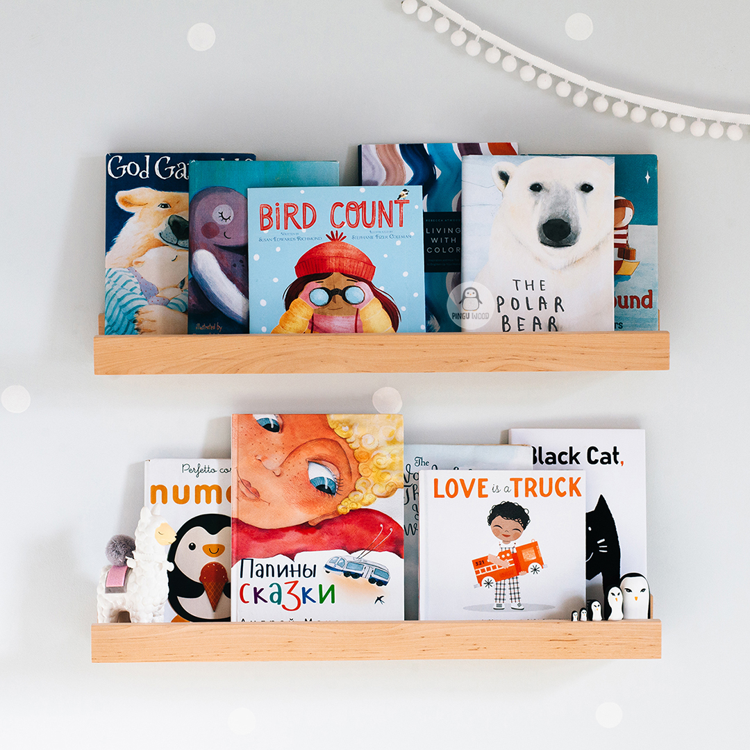One Floating Nursery Book shelf, Floating Shelf, Picture Led Inspire