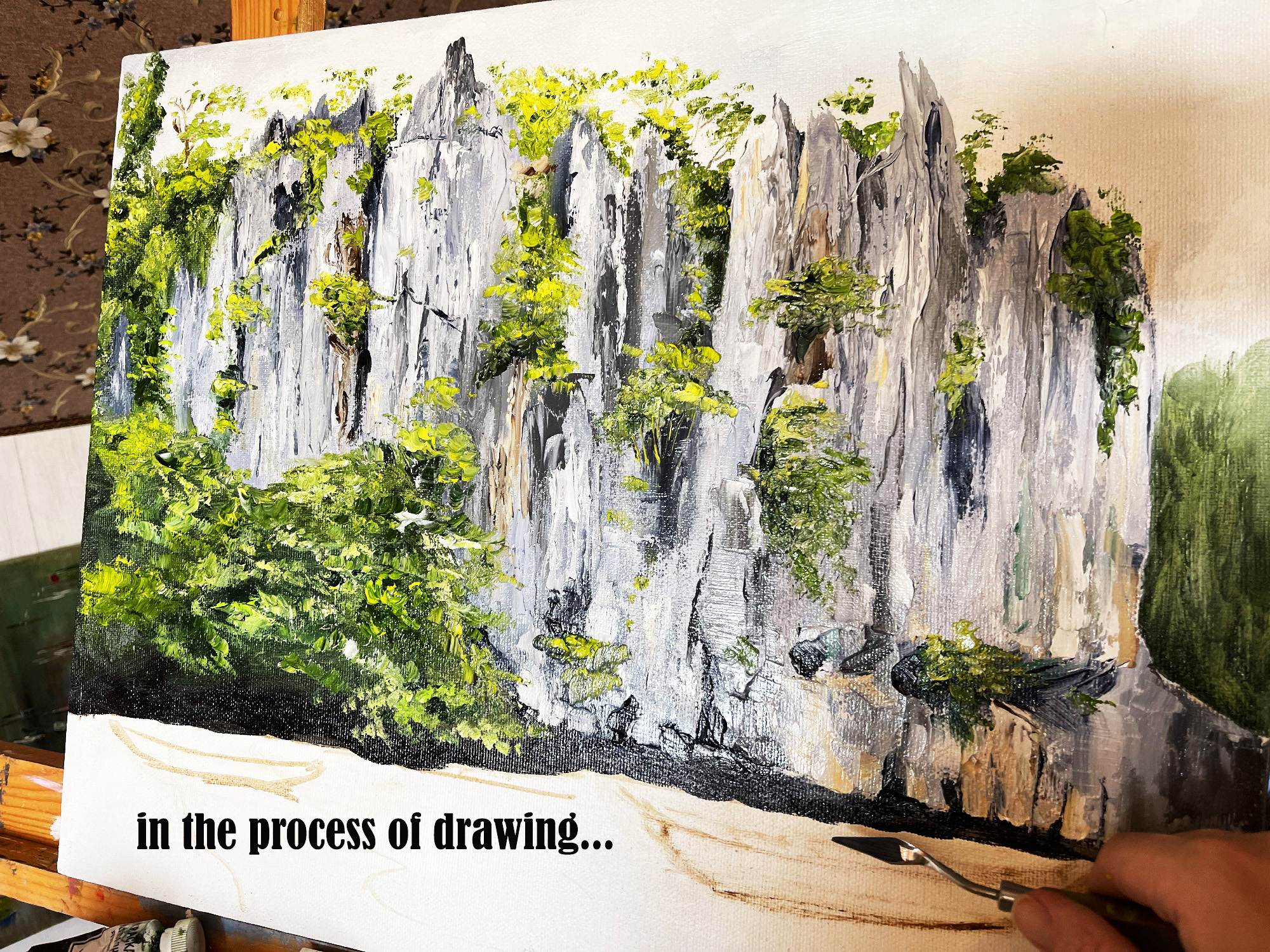 Original Oil painting Philippines wall art Impasto art Seasc Inspire