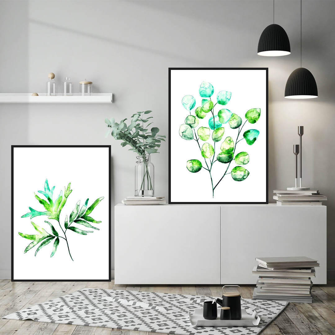 SIGNATURE ABSTRACT BOTANICAL PRINT