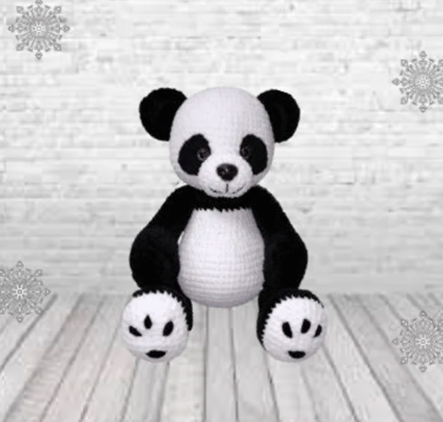 Amigurumi crochet pattern panda bear