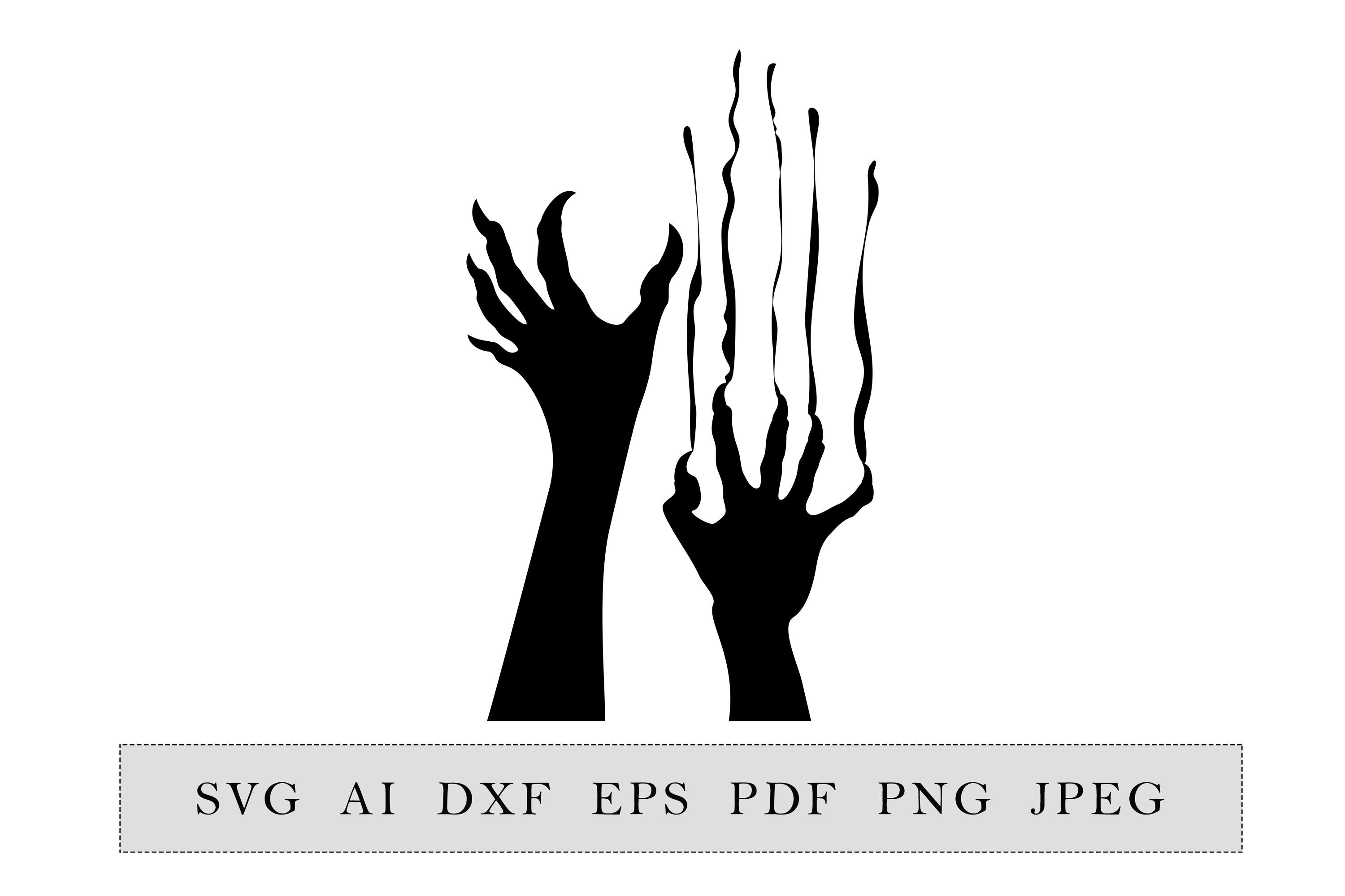 Zombie hands Silhouette Halloween Party decoration Inspire Uplift
