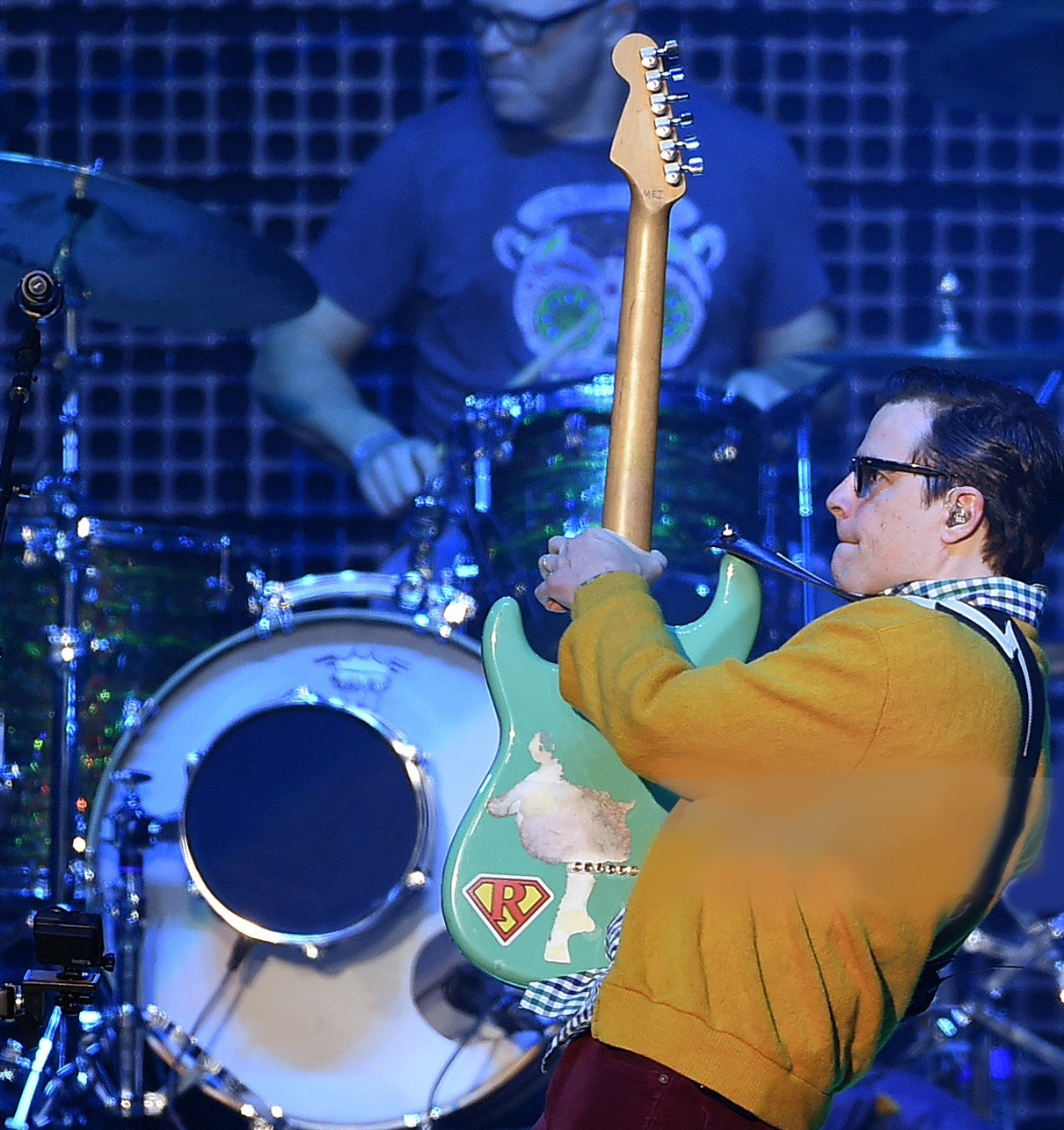 Rivers Cuomo guitar stickers seafoam green weezer cuomocaste Inspire