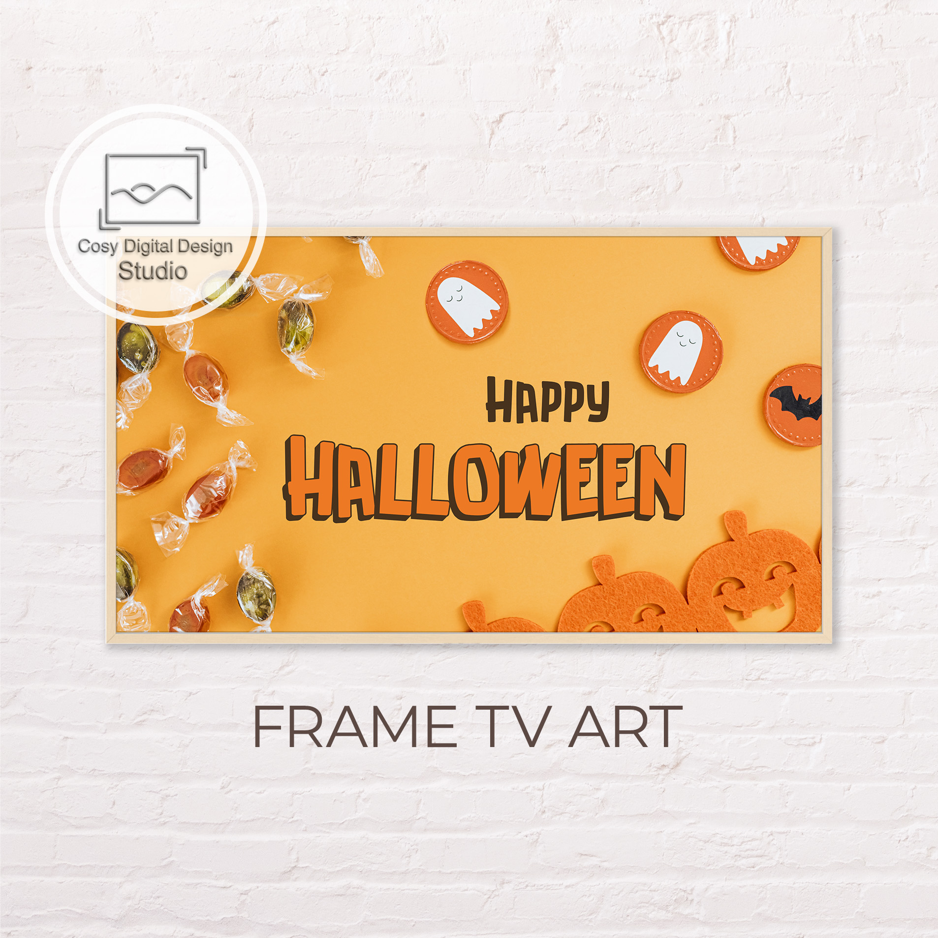 Samsung Frame TV Art Happy Halloween Art For The Frame TV Inspire Uplift