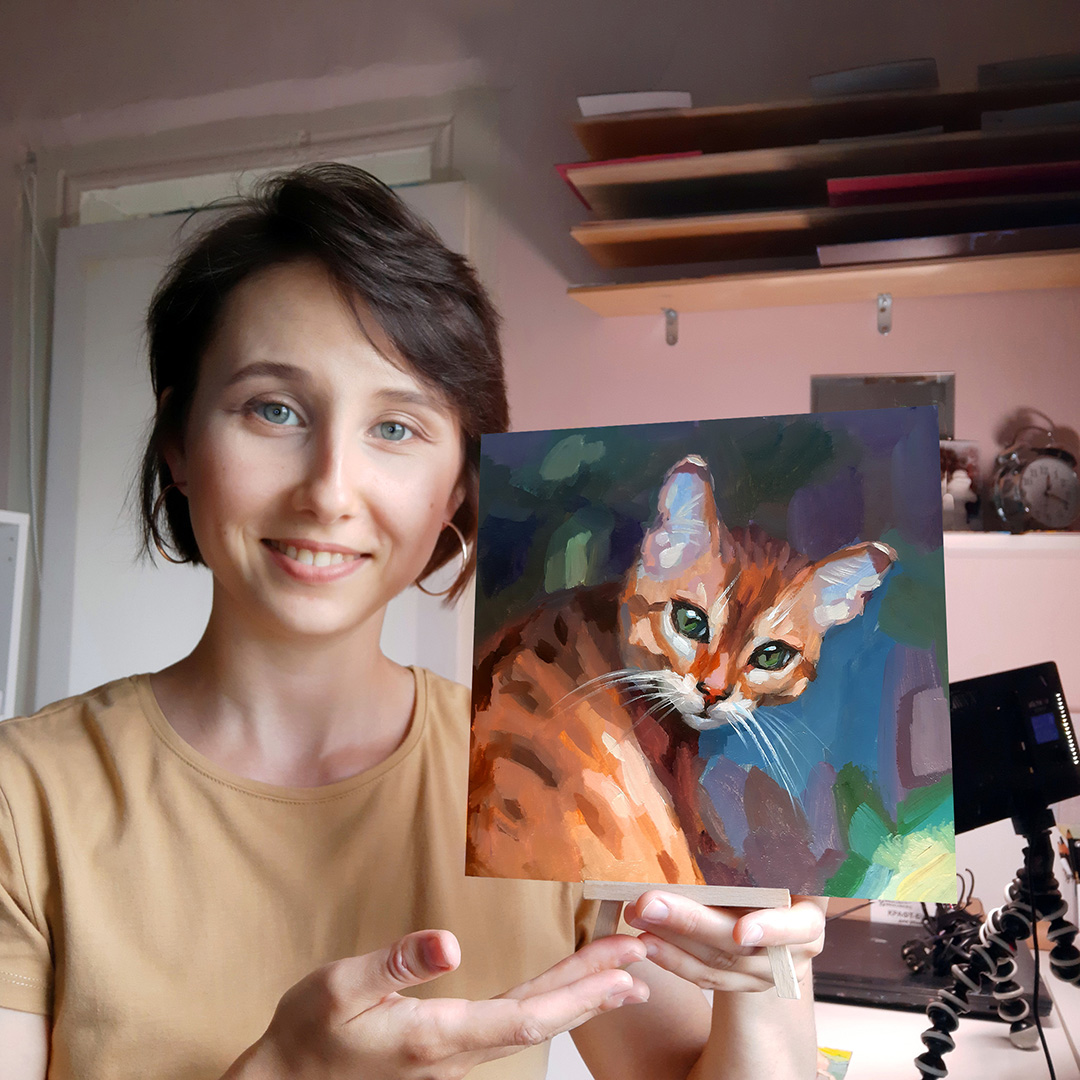 Pet Portrait Painting Original Art Commission Artwork Custom Inspire