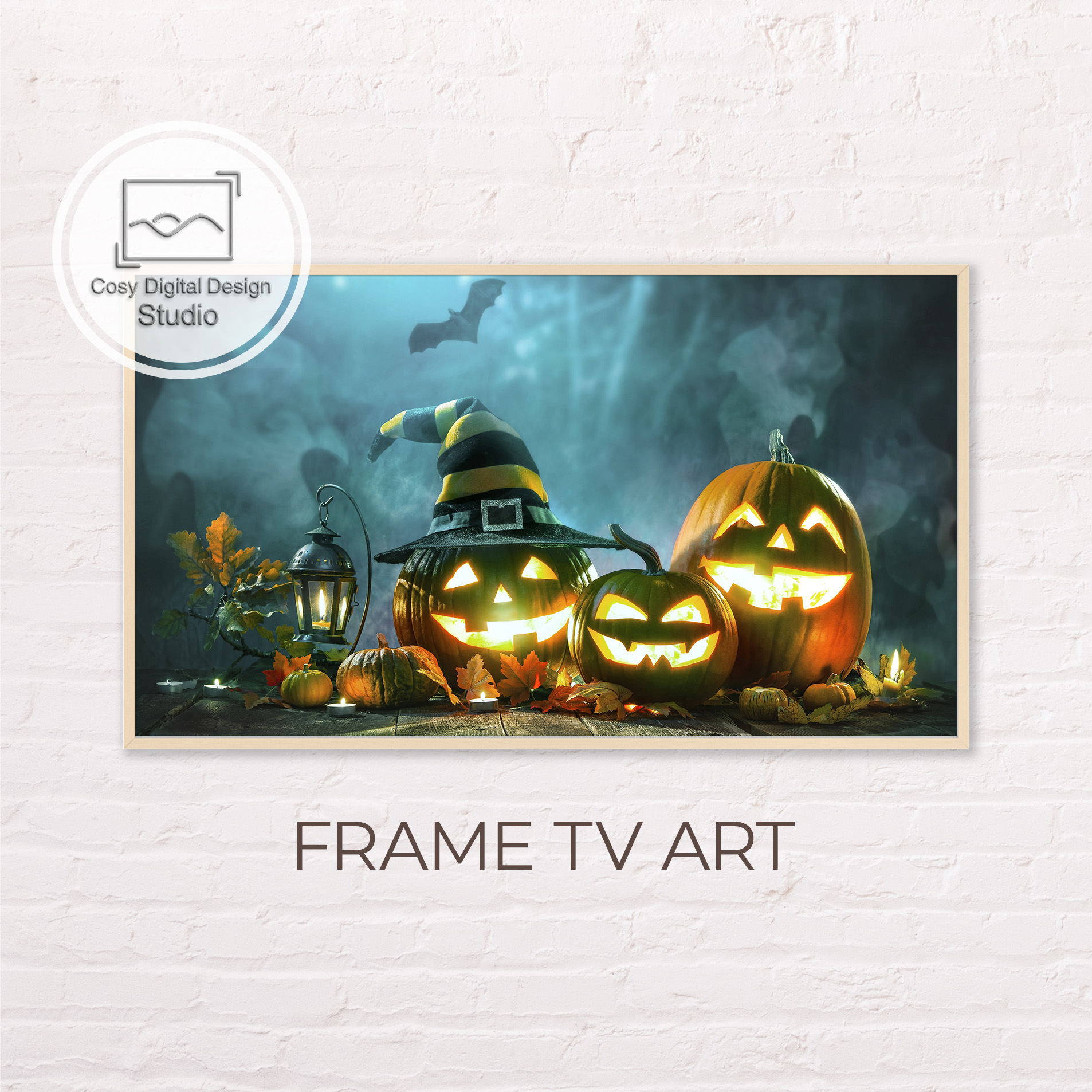 Samsung Frame TV Art Pumpkins Halloween Art For The Frame Inspire Uplift