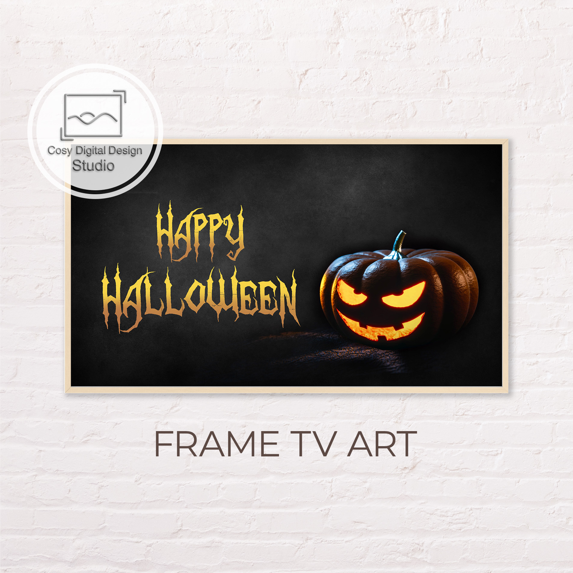 Samsung Frame TV Art Pumpkins Halloween Art For Frame TV Inspire Uplift