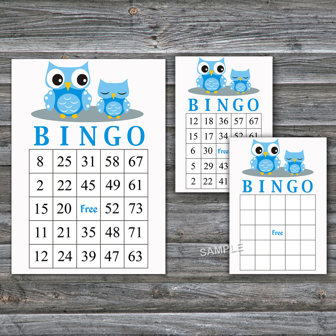 Sleeping Owl bingo cards,Sleeping Owl bingo game,Owl Printab - Inspire ...