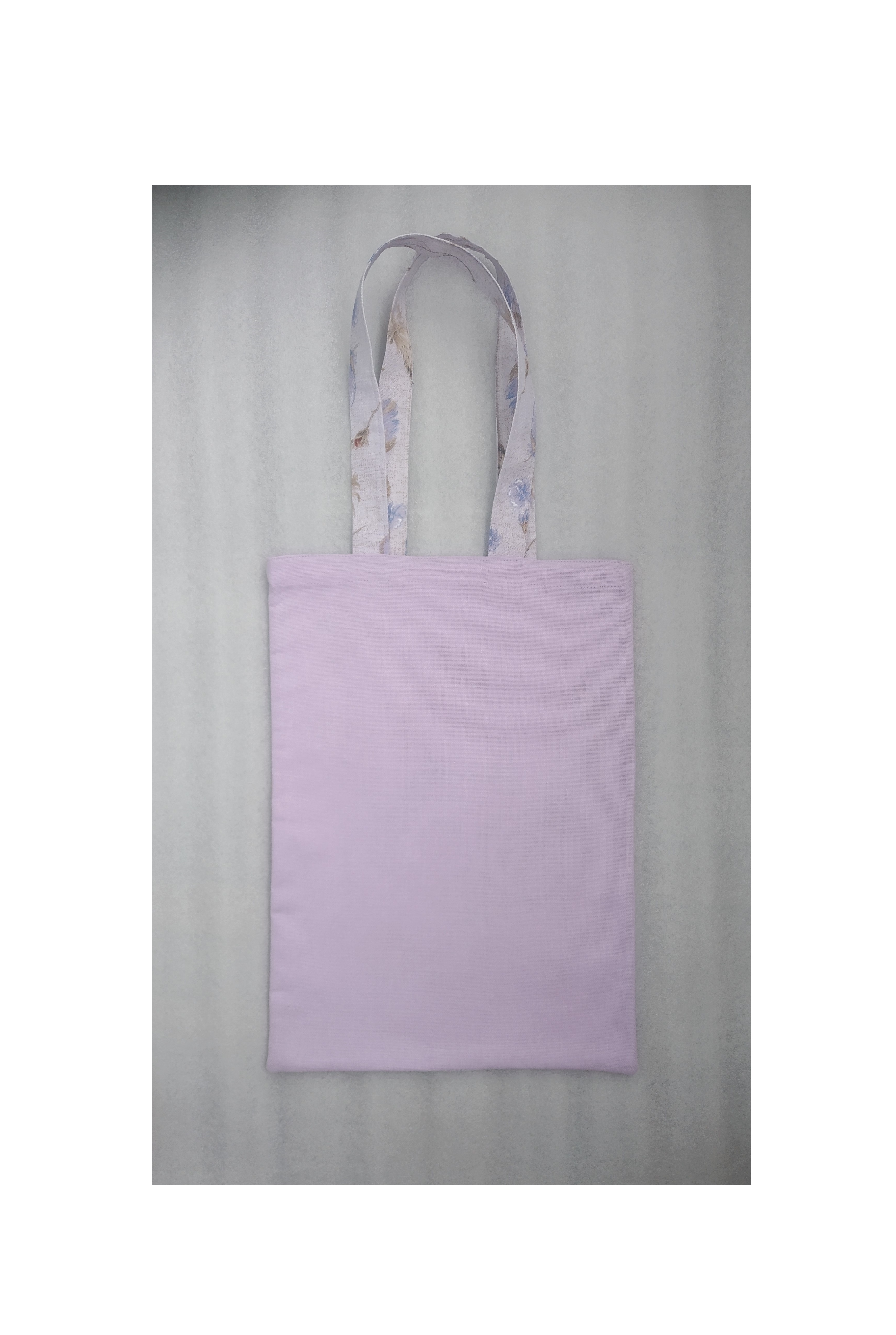Strong reusable lilac eco-friendly canvas tote bag with an o - Inspire ...