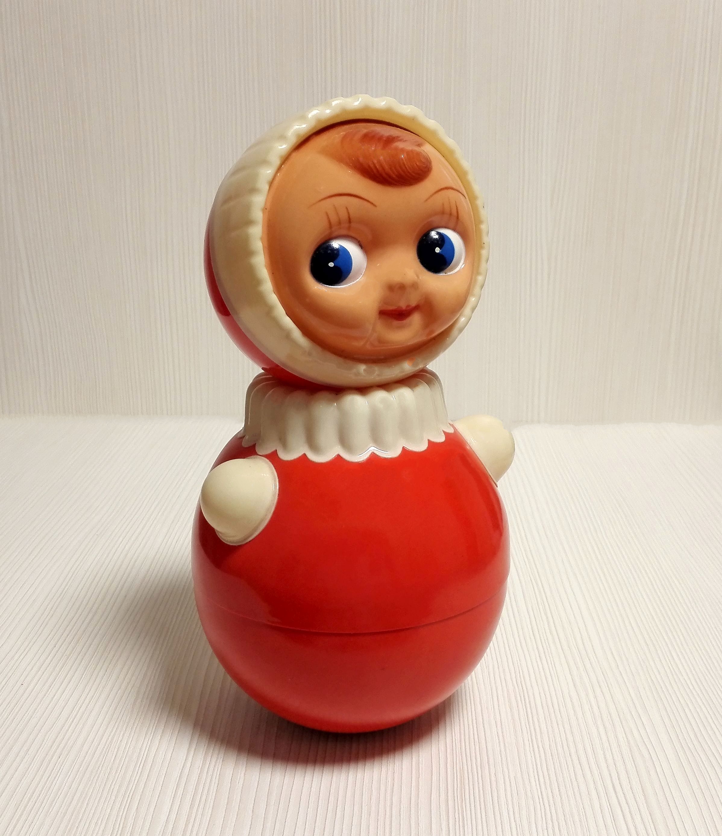 Vintage Soviet Musical Doll Roly Poly. Russian Doll Anime - Inspire Uplift