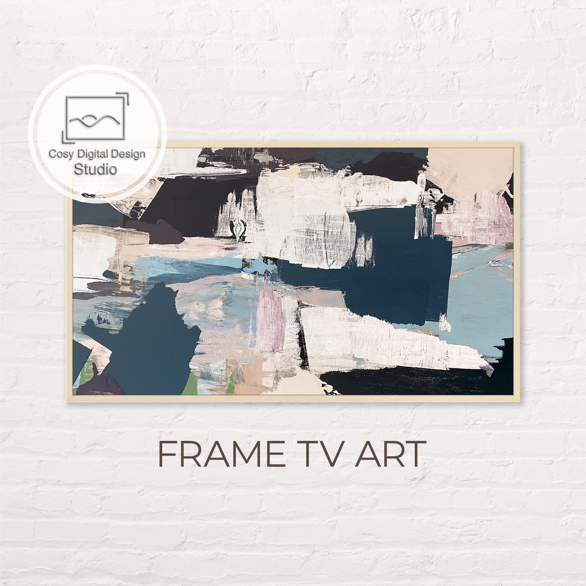 Samsung Frame TV Art Geometric Abstract Digital Art For Th Inspire