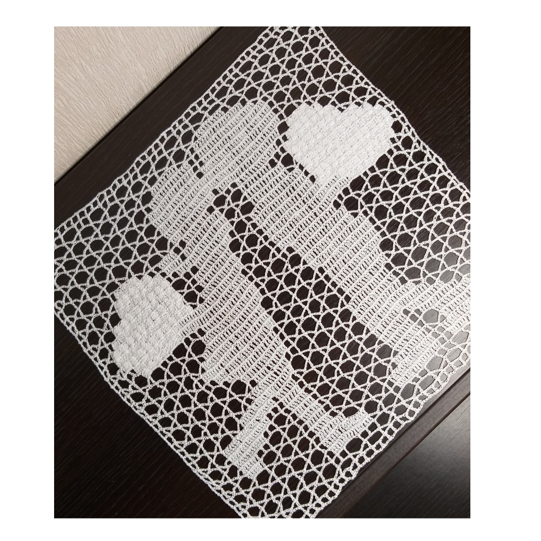 Filet crochet patterns, crochet wall decor, crochet home dec Inspire