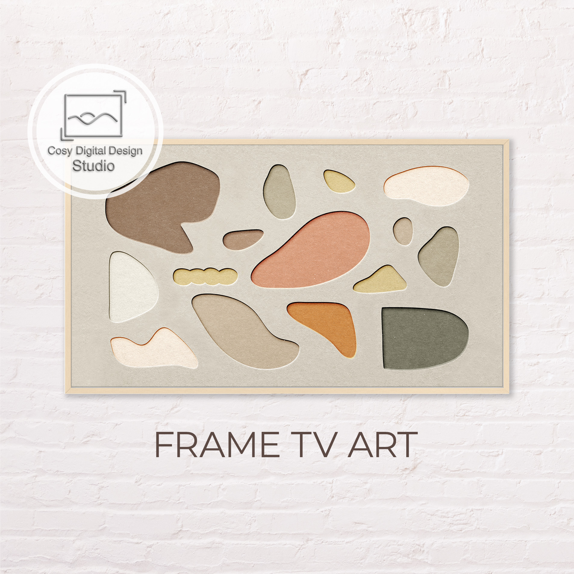 Samsung Frame TV Art Geometric Abstract Digital Art For Th Inspire
