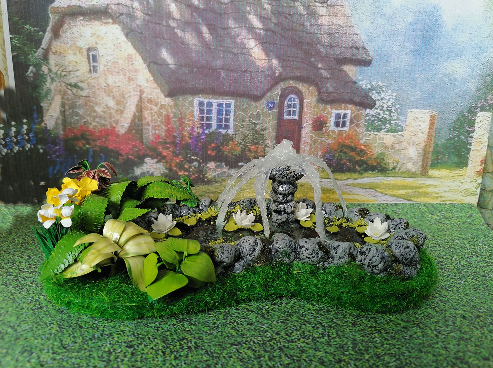Pond for a dollhouse. Miniature pond.1:12 scale. - Inspire Uplift