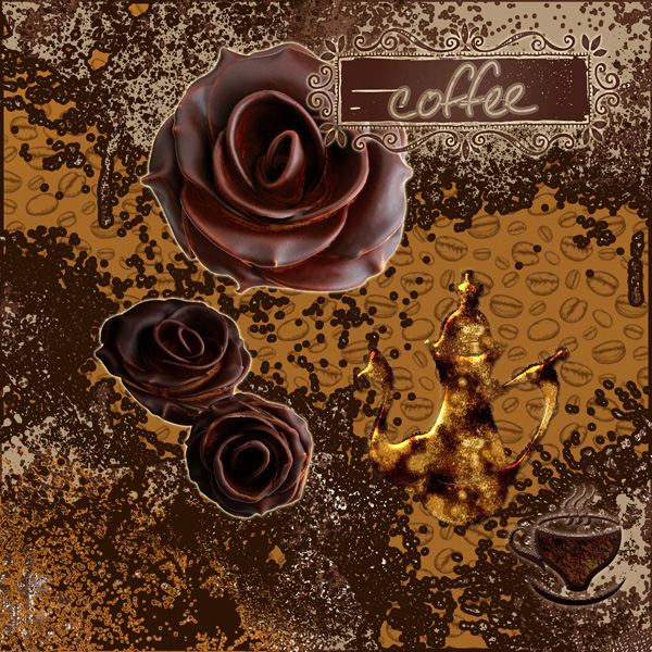 10 Coffee and Chocolate Digital Paper printable Scrapbook de | Inspire ...