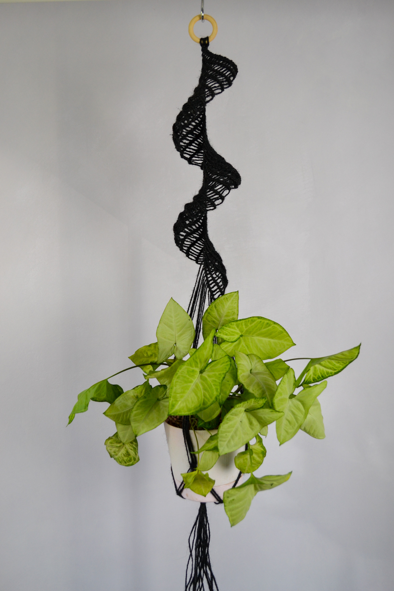 Macrame plant hanger , Jute plant holder Inspire Uplift