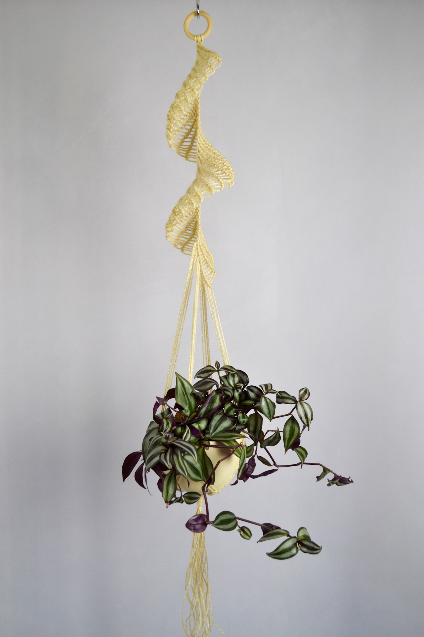 Macrame plant hanger , Jute plant holder Inspire Uplift