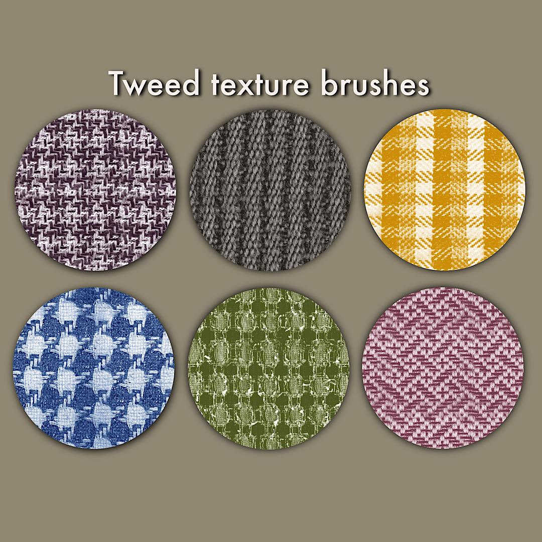 Procreate fabric texture brushes / Textile brushes set / Pro Inspire