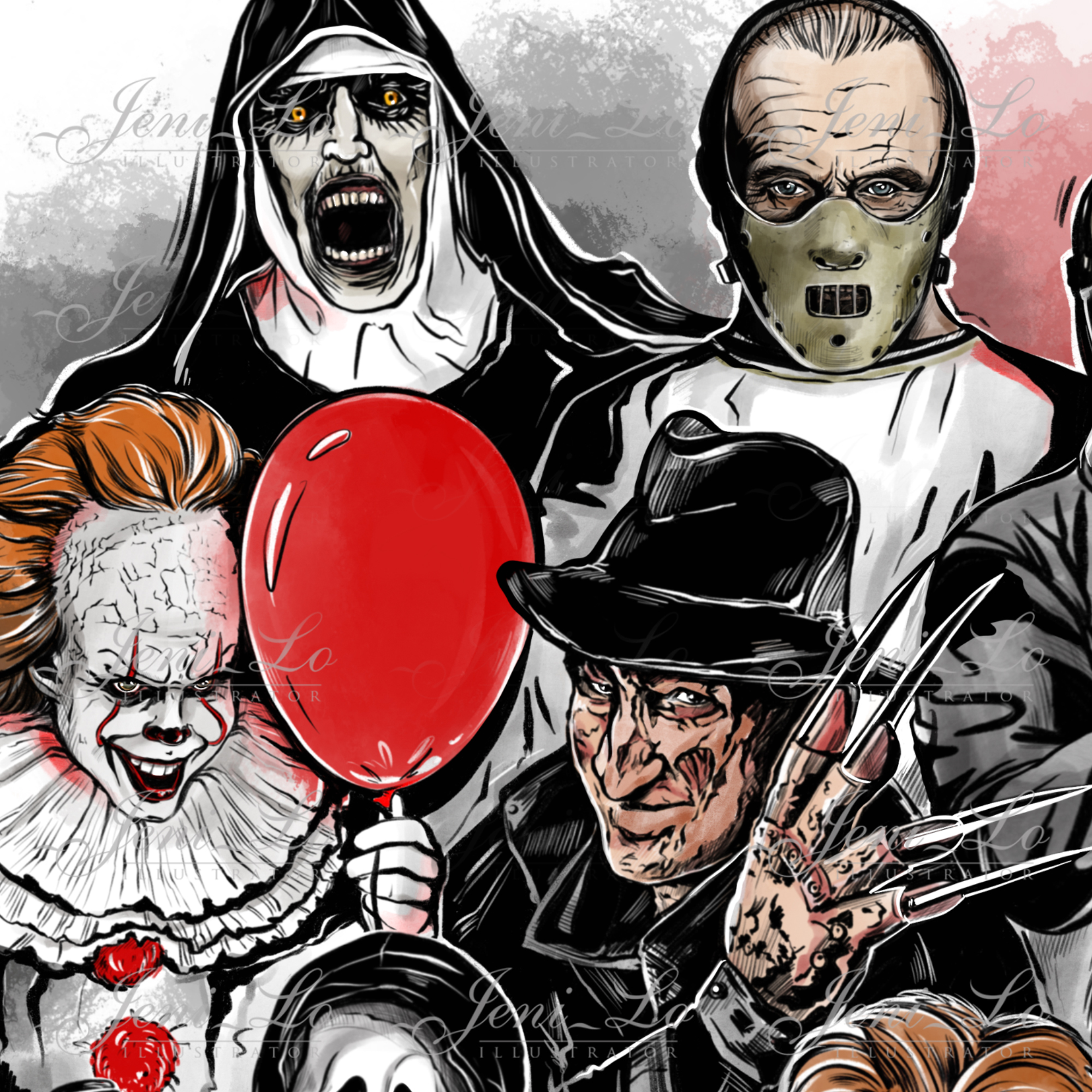 Friends Horror 2 PNG files Fan Art Horror Movie clipart Hall Inspire