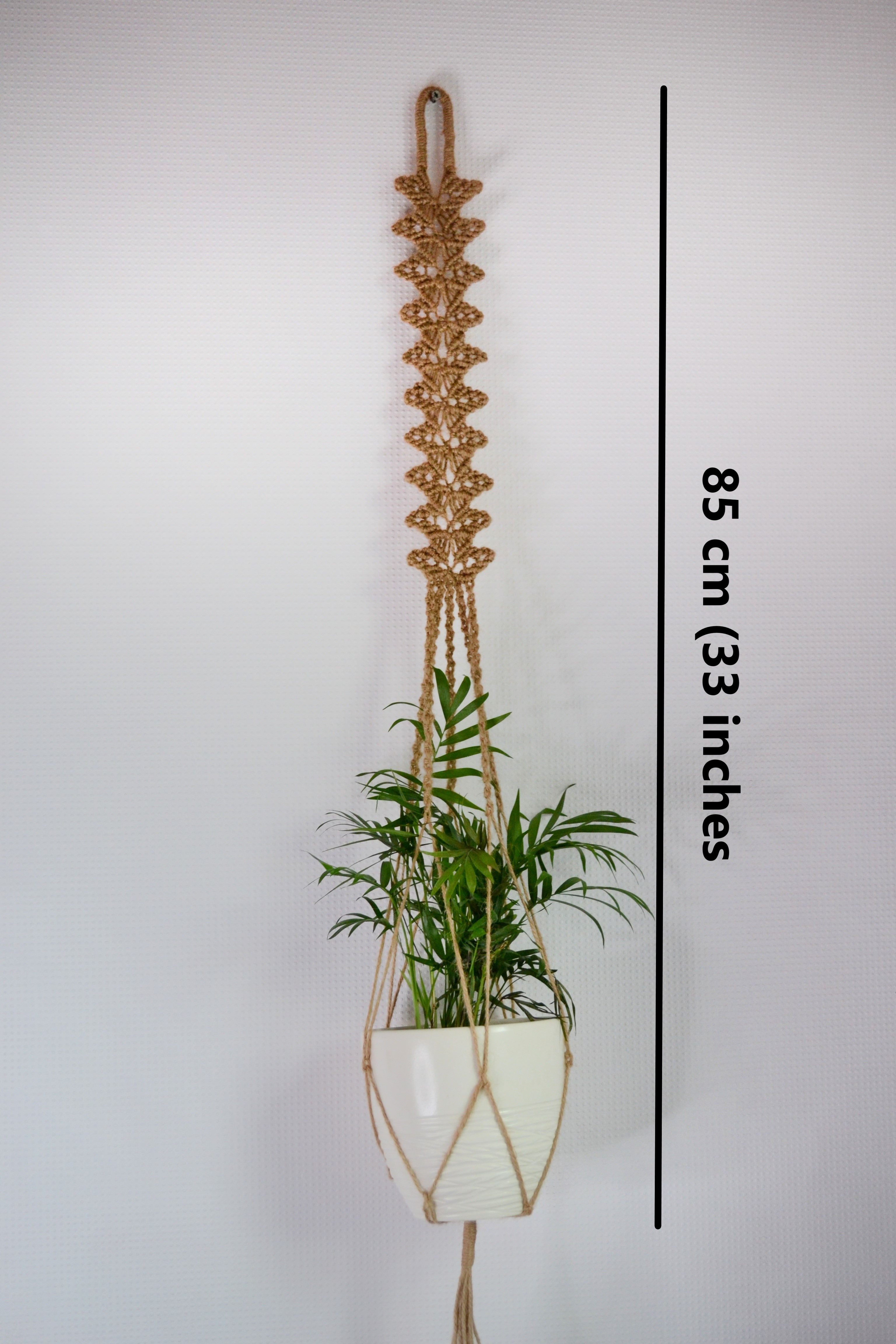 Macrame plant hanger , Jute plant holder Inspire Uplift