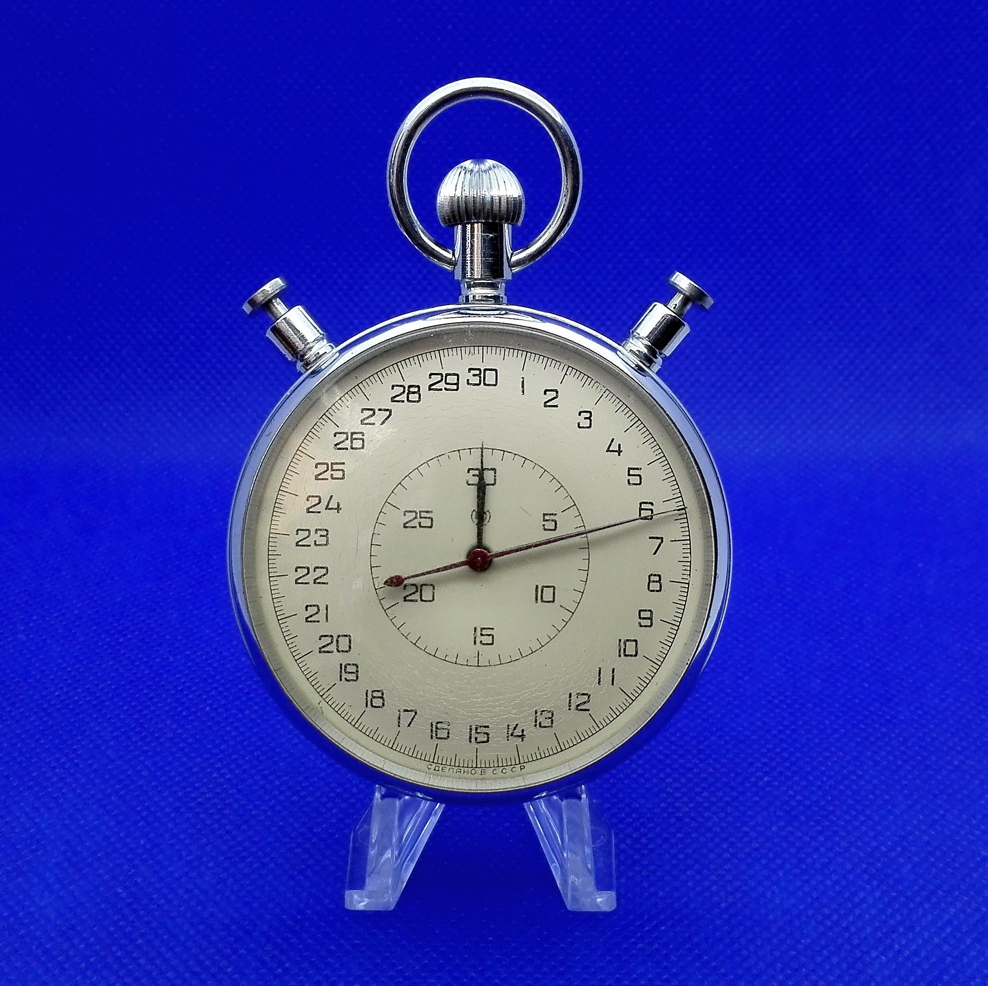 Big Soviet Vintage Stopwatch SLAVA.3 Button Sports Stopwatch Inspire