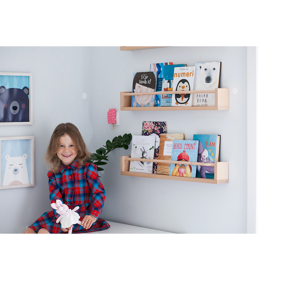 One Book Wall Shelf for Kids, Floating Bookshelf, Book Stora Inspire
