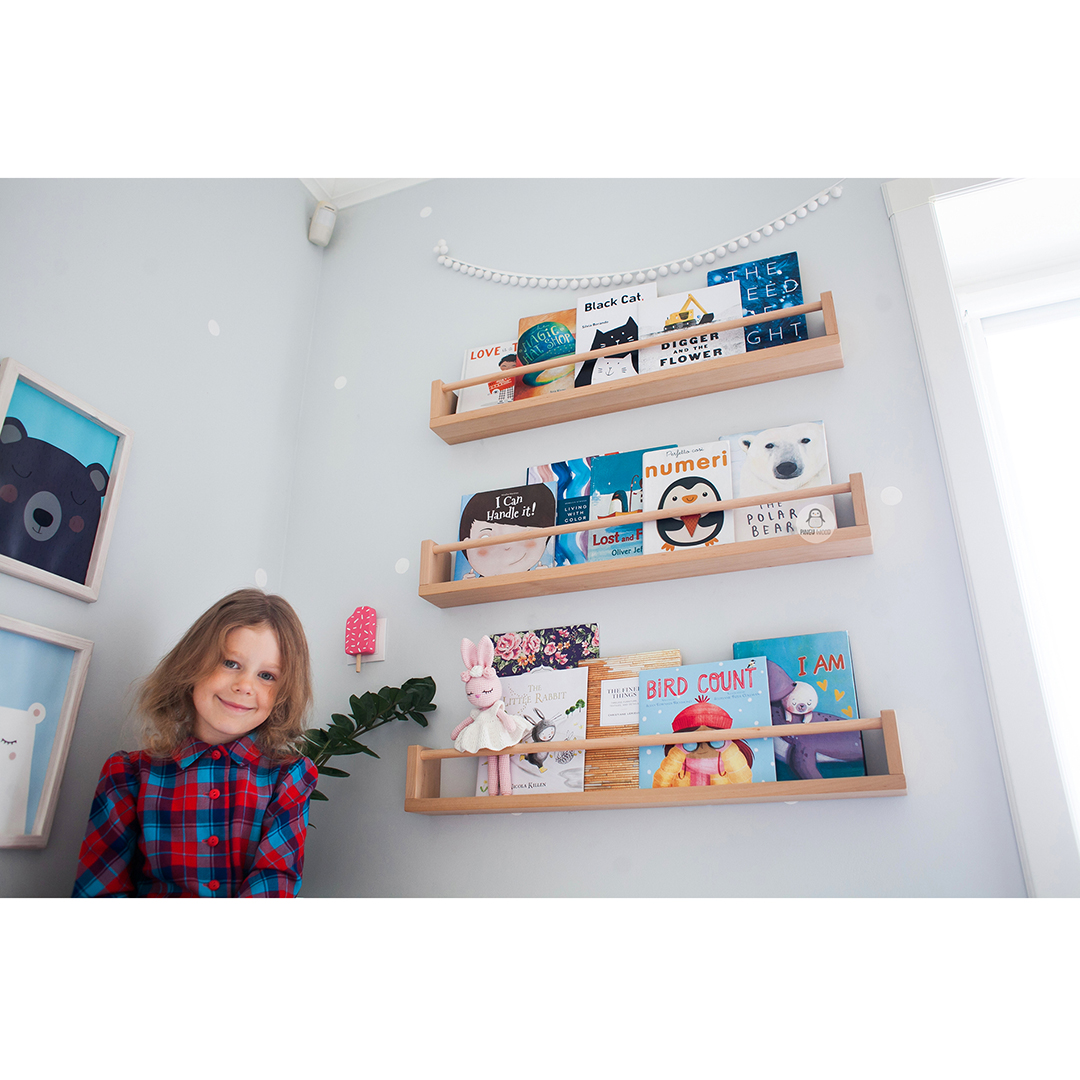One Book Wall Shelf for Kids, Floating Bookshelf, Book Stora Inspire