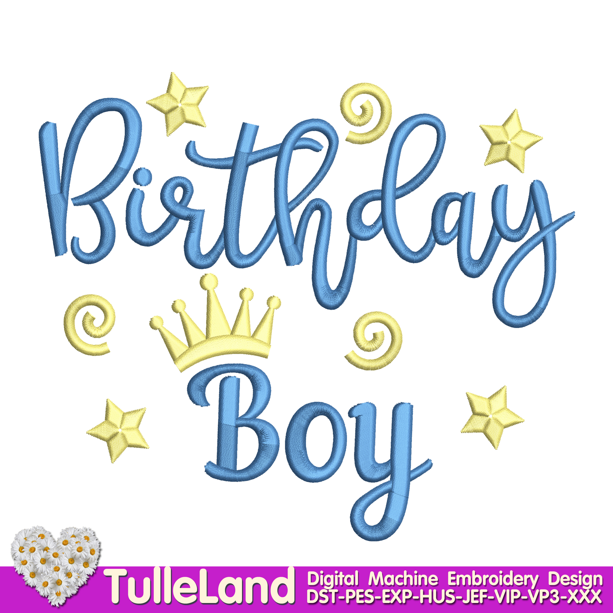 Birthday Boy Baby first birthday boy 1st birthday Design Applique for Machine Embroidery