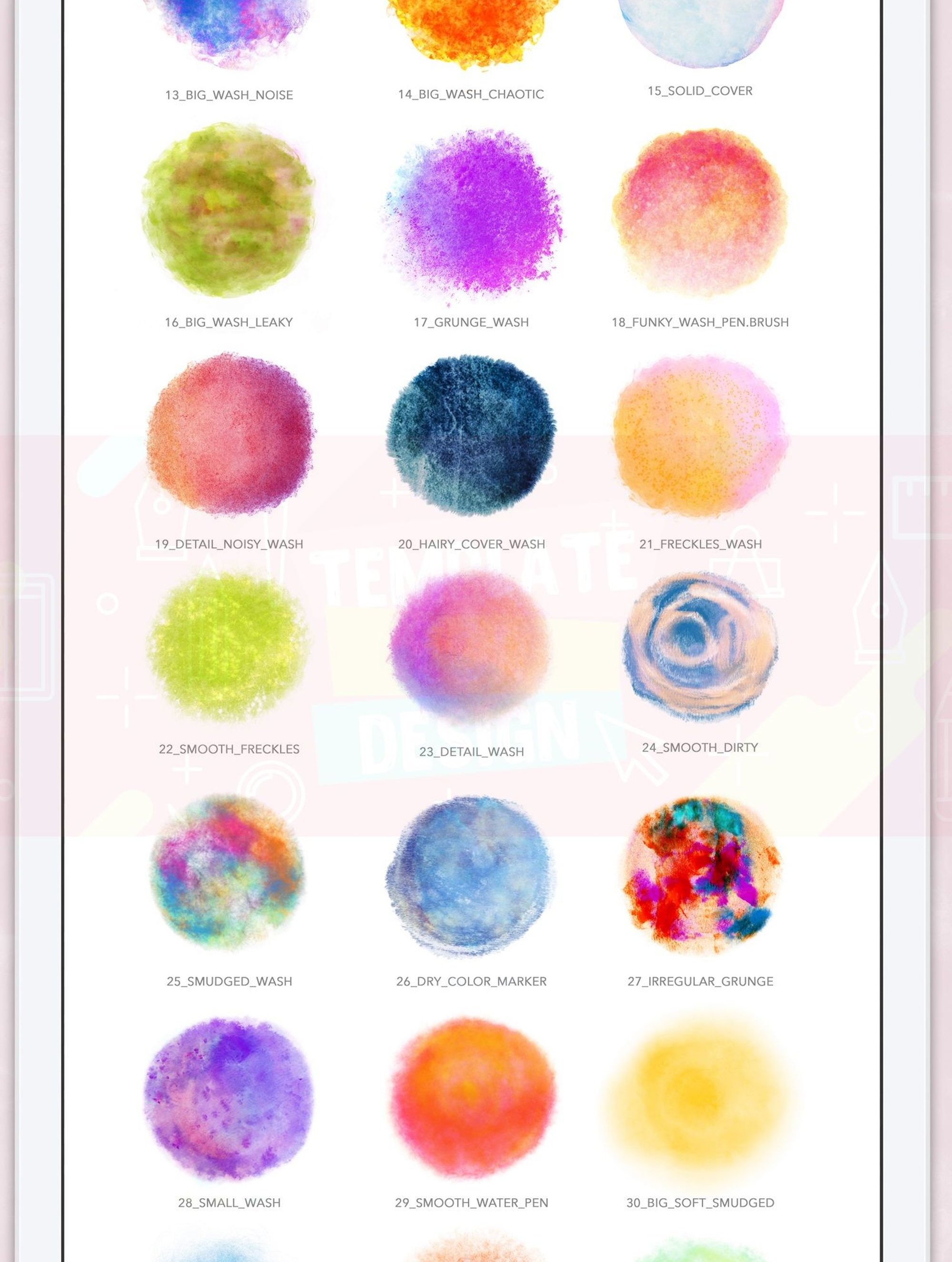 Watercolor Brush Pack For Procreate Watercolor Bundle Proc Inspire