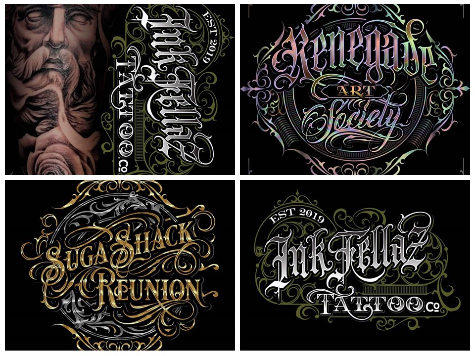 Blackletter Procreate Brushes, Graffiti Letters Procreate, B - Main Image