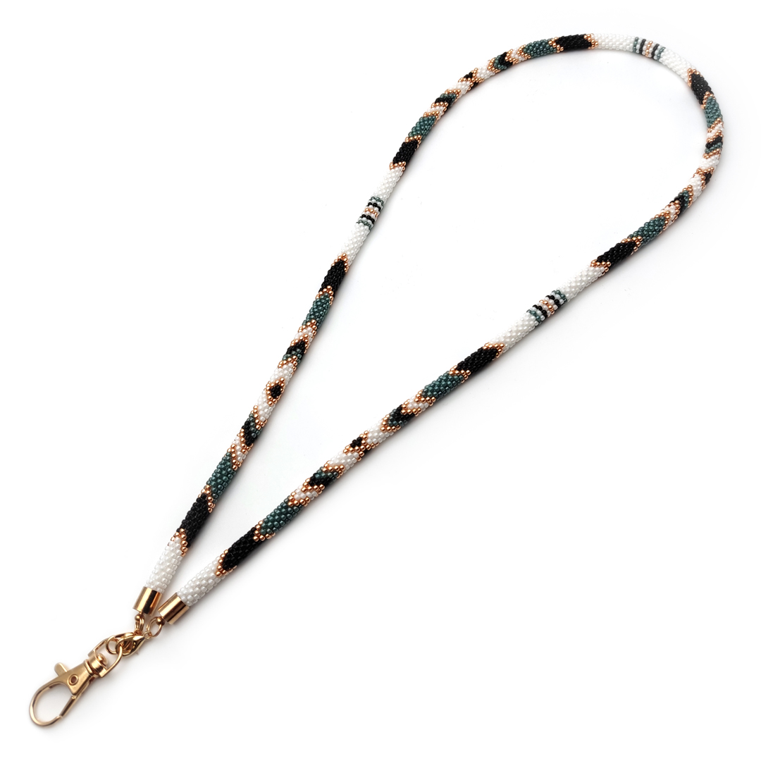 Teacher lanyard beaded Native style bead lanyard Inspire Uplift