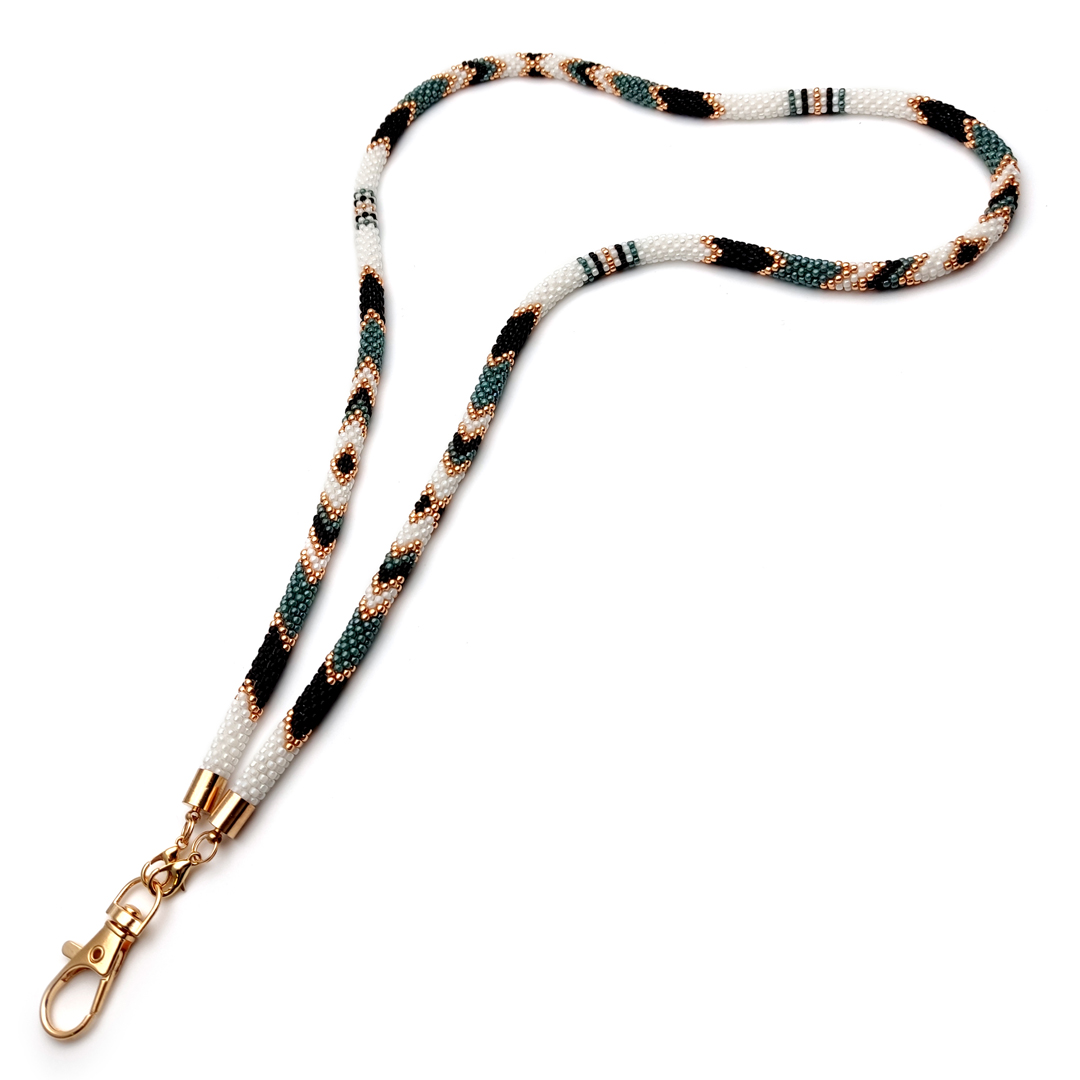 Teacher lanyard beaded Native style bead lanyard Inspire Uplift