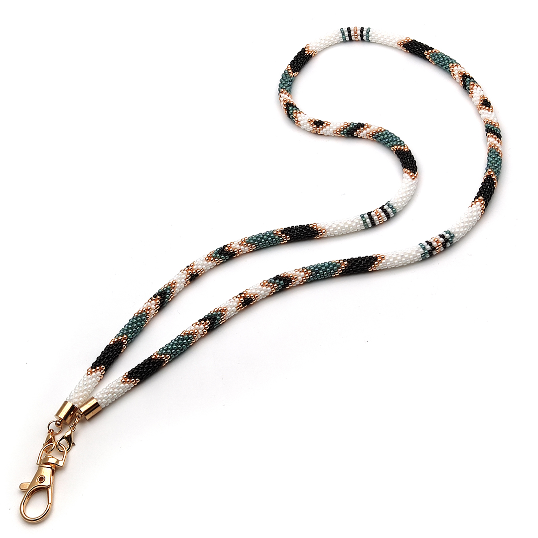 Teacher lanyard beaded Native style bead lanyard Inspire Uplift