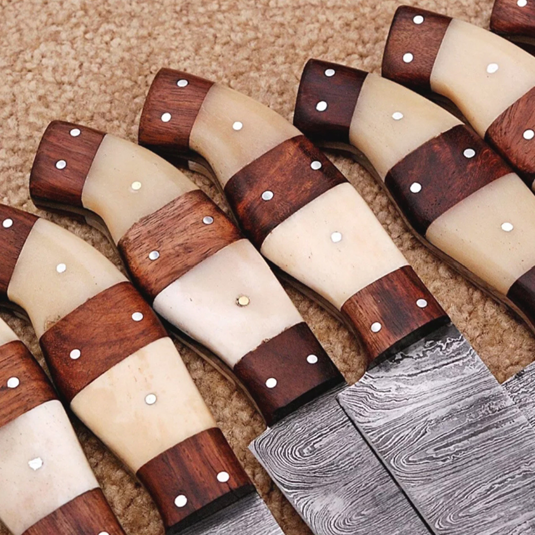 Custom Handmade Damascus Steel Kitchen Knife Collection main image 1