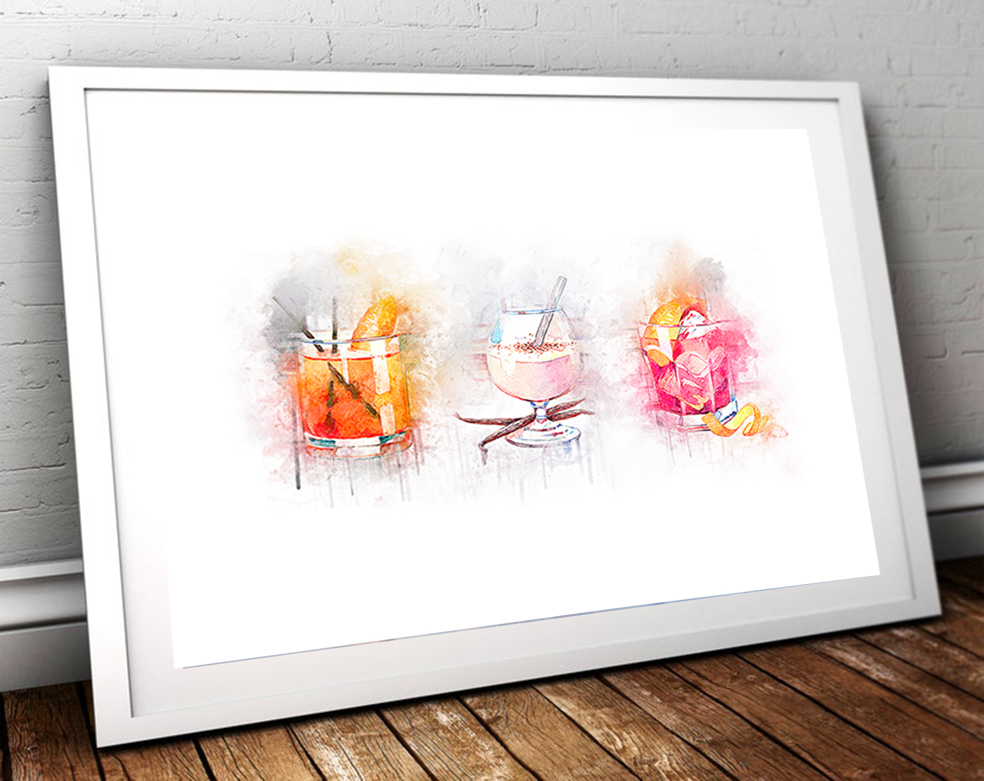 Cocktail Print,Cocktail Poster, Bar Decor,Kitchen Print,Wate Inspire