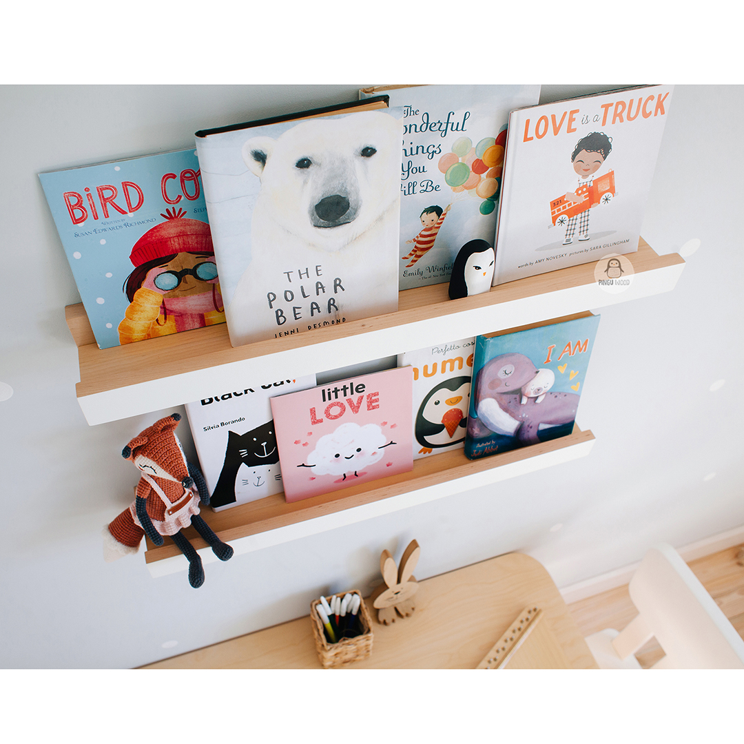 Set of 2 Floating Nursery Bookshelves, Floating Shelf, Pictu - Inspire ...
