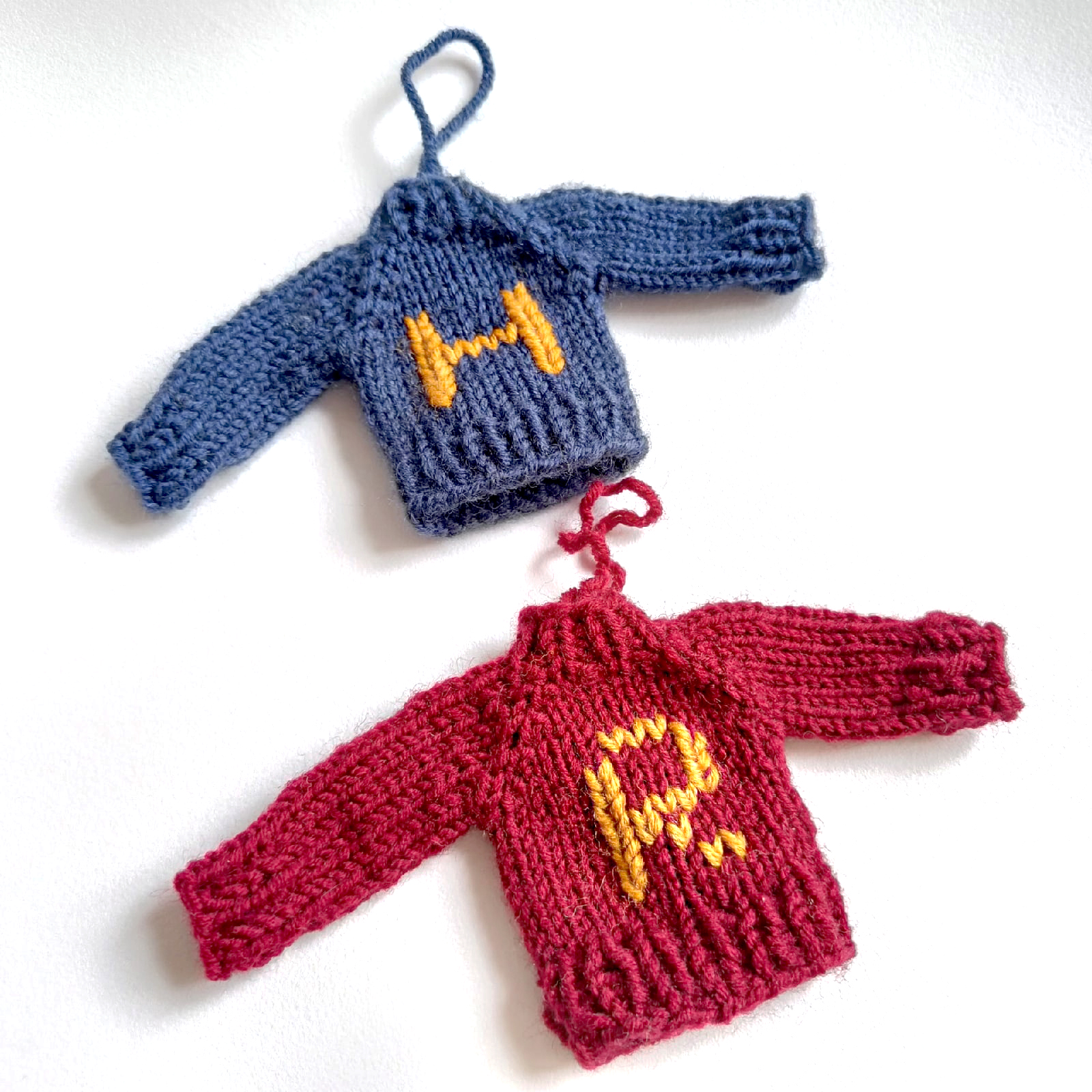 Tiny Sweater Christmas Tree Ornament Set of 2 item Harry Potter Ron Weasley
