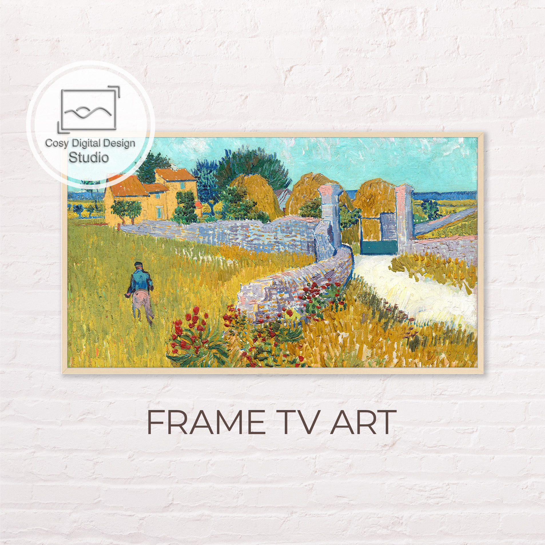 Samsung Frame Tv Art Vincent Van Gogh Starry Night 4K Vintage