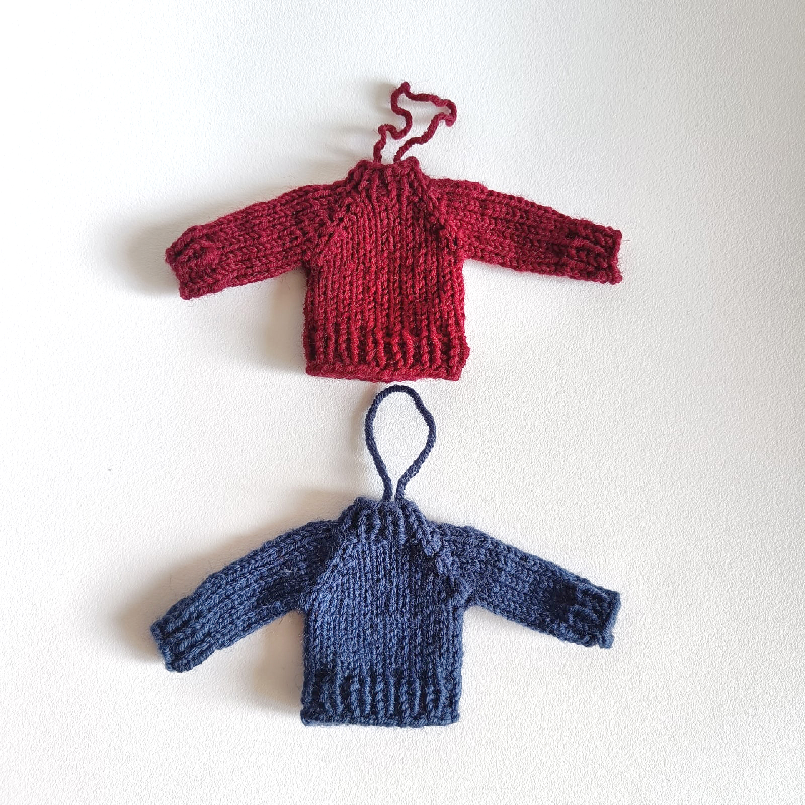 Christmas Tree Hand-Knit Sweater Ornament Tiny sweater 1 piece