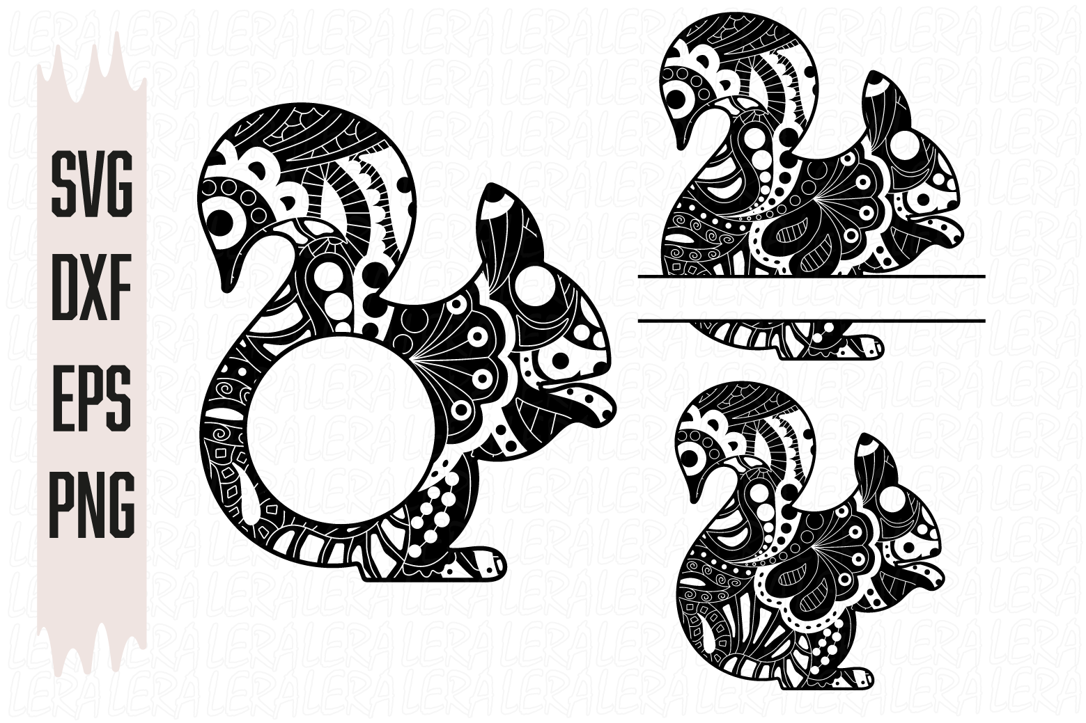 Squirrel Zentangle SVG, Animals Svg files, Digital download - Inspire