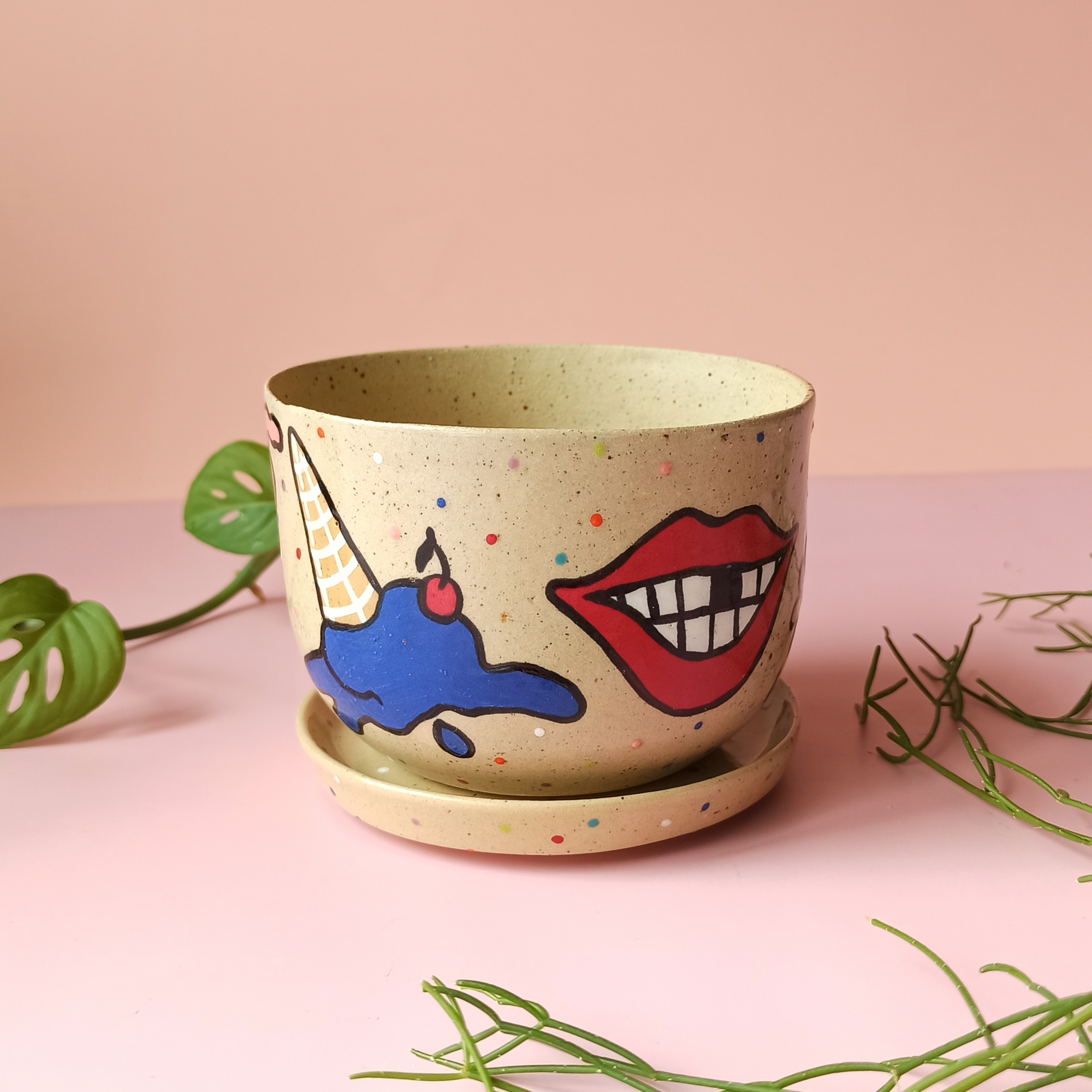 Small plant pot, handmade ceramic planter, modern home decor Inspire