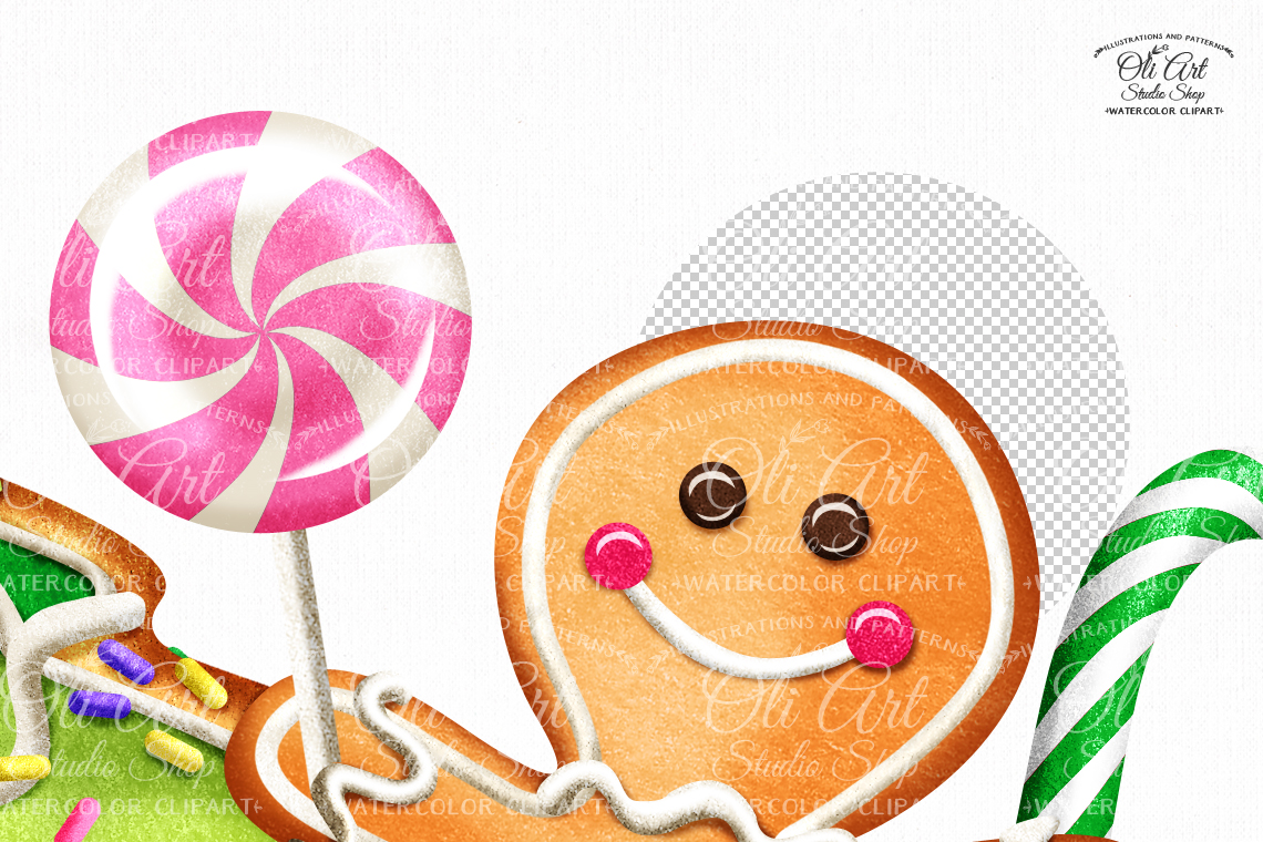 Christmas gingerbread truck digital clipart Gingerbread Man Inspire