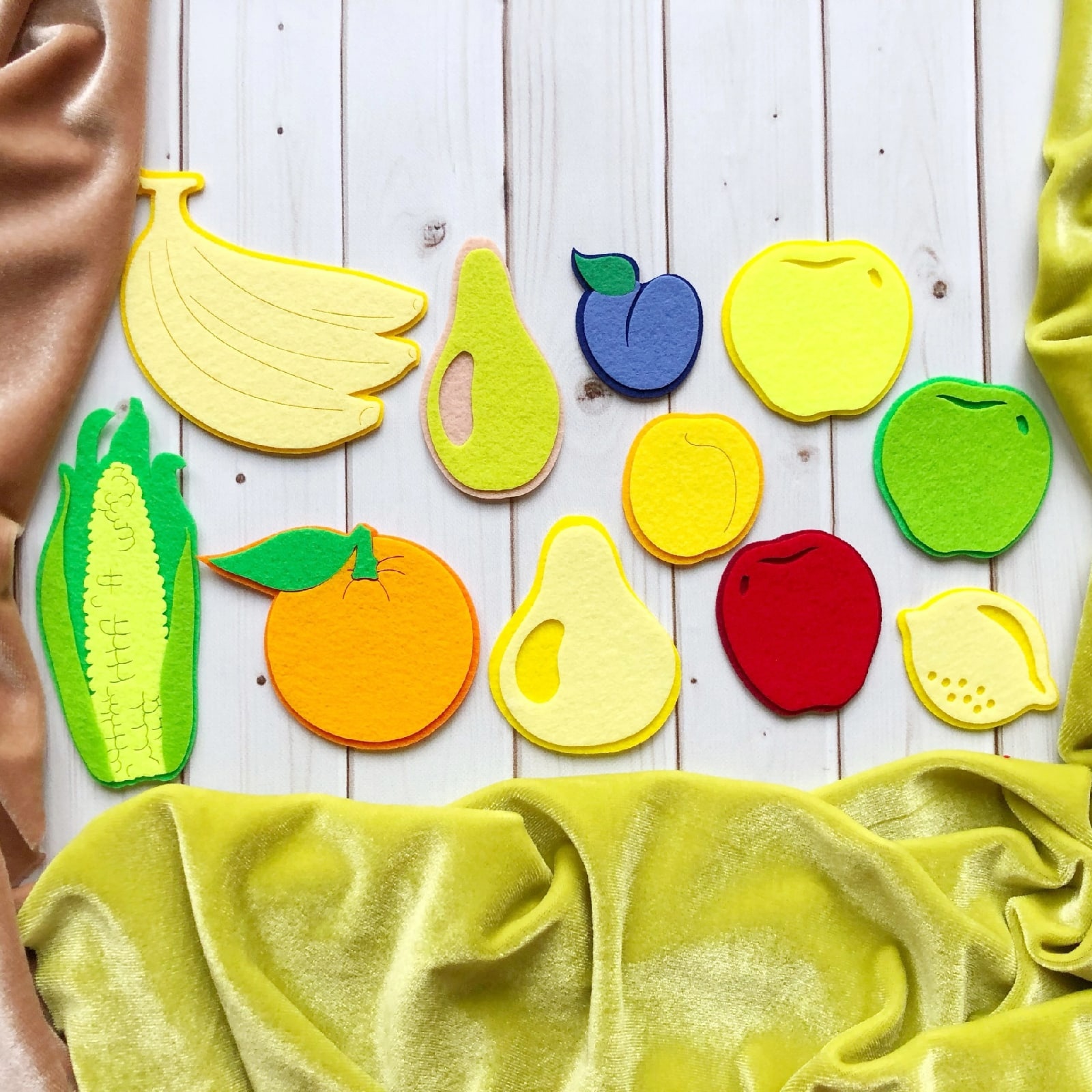 BERRIES AND FRUITS set, Laser cut parts, Felt board pattern, - Inspire ...