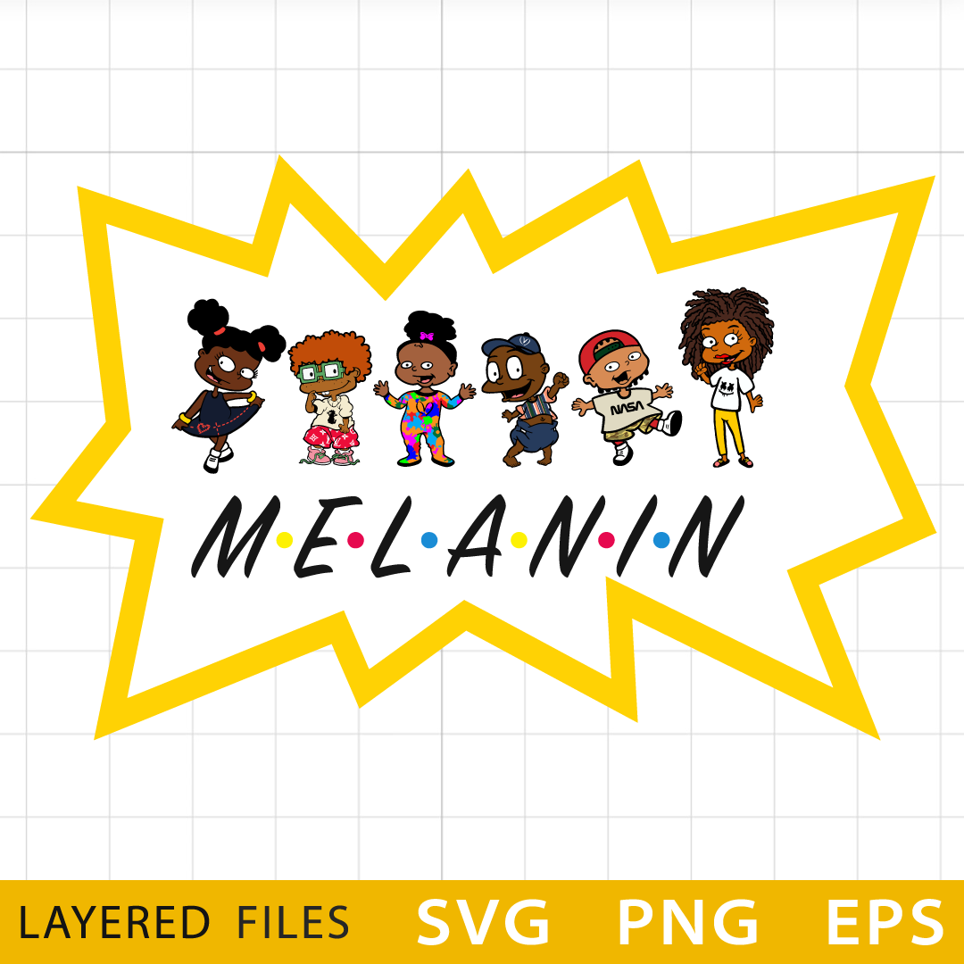 Rugrats Afro Layered SVG, Melanin Cricut file, Cut files, La - Inspire ...