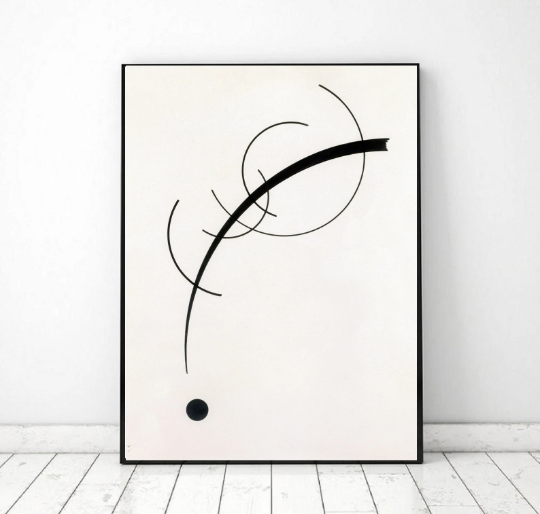 Minimalist art printable, Abstract Vintage Painting Print, B Inspire
