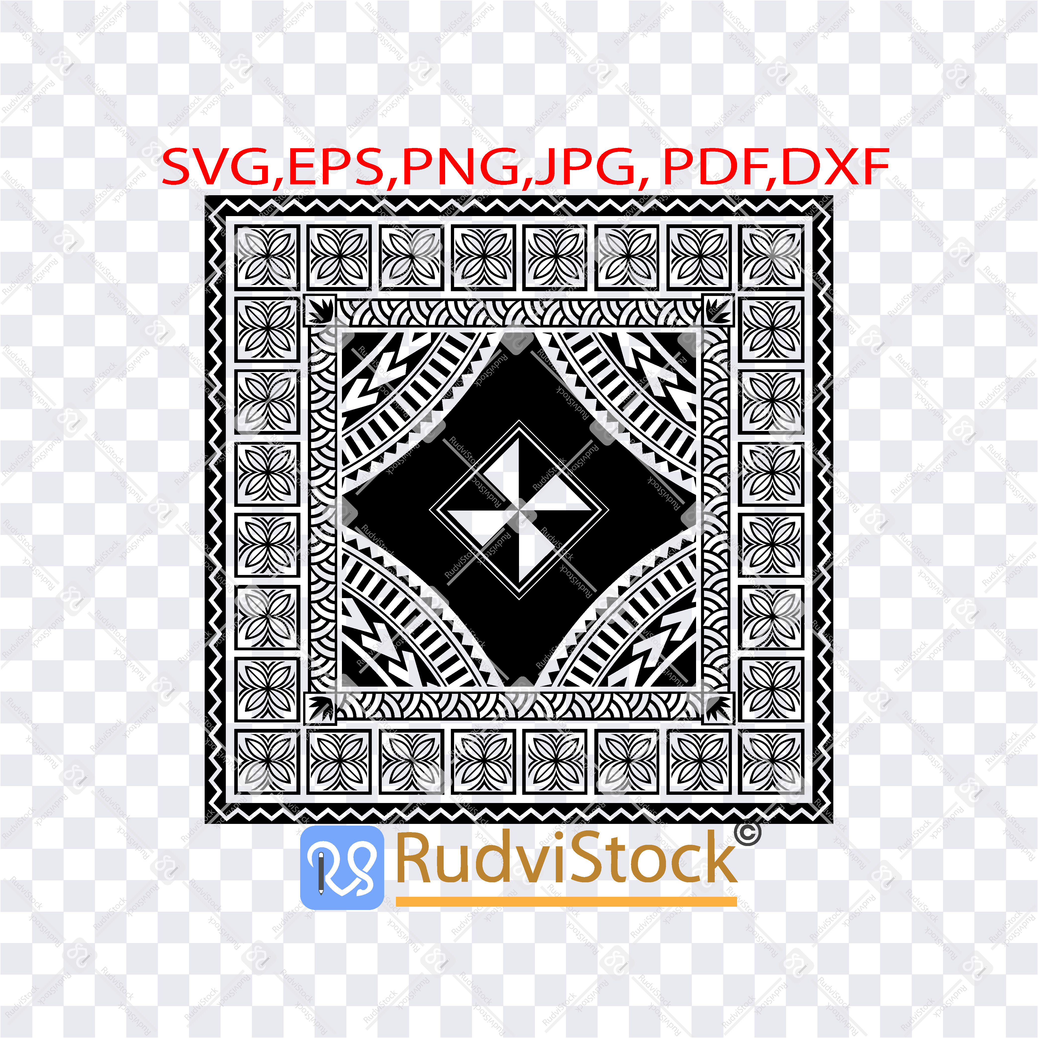 Samoan tribal tattoo pattern background | Inspire Uplift