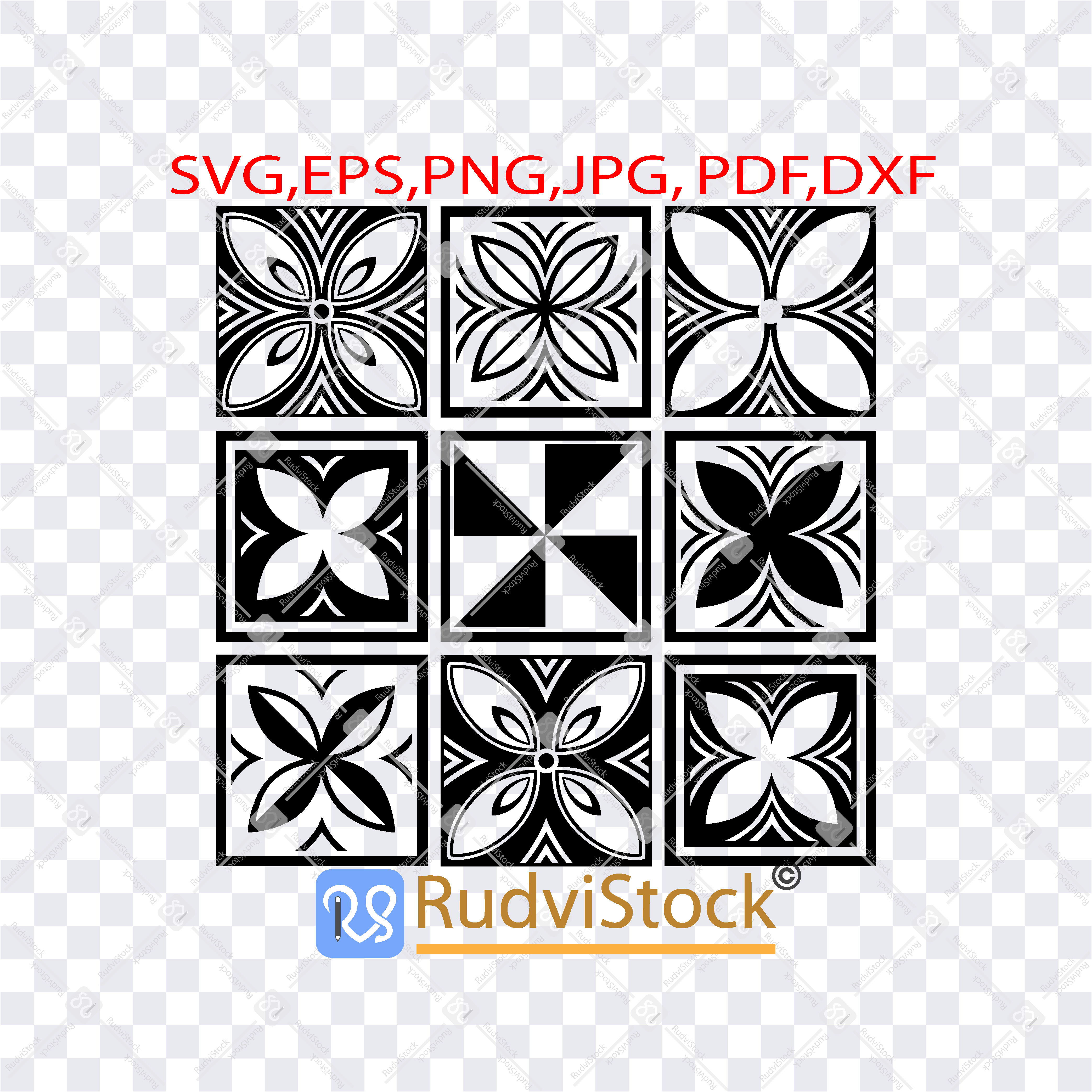 Polynesian tribal tattoo seamless flowers backgroud - Inspire Uplift