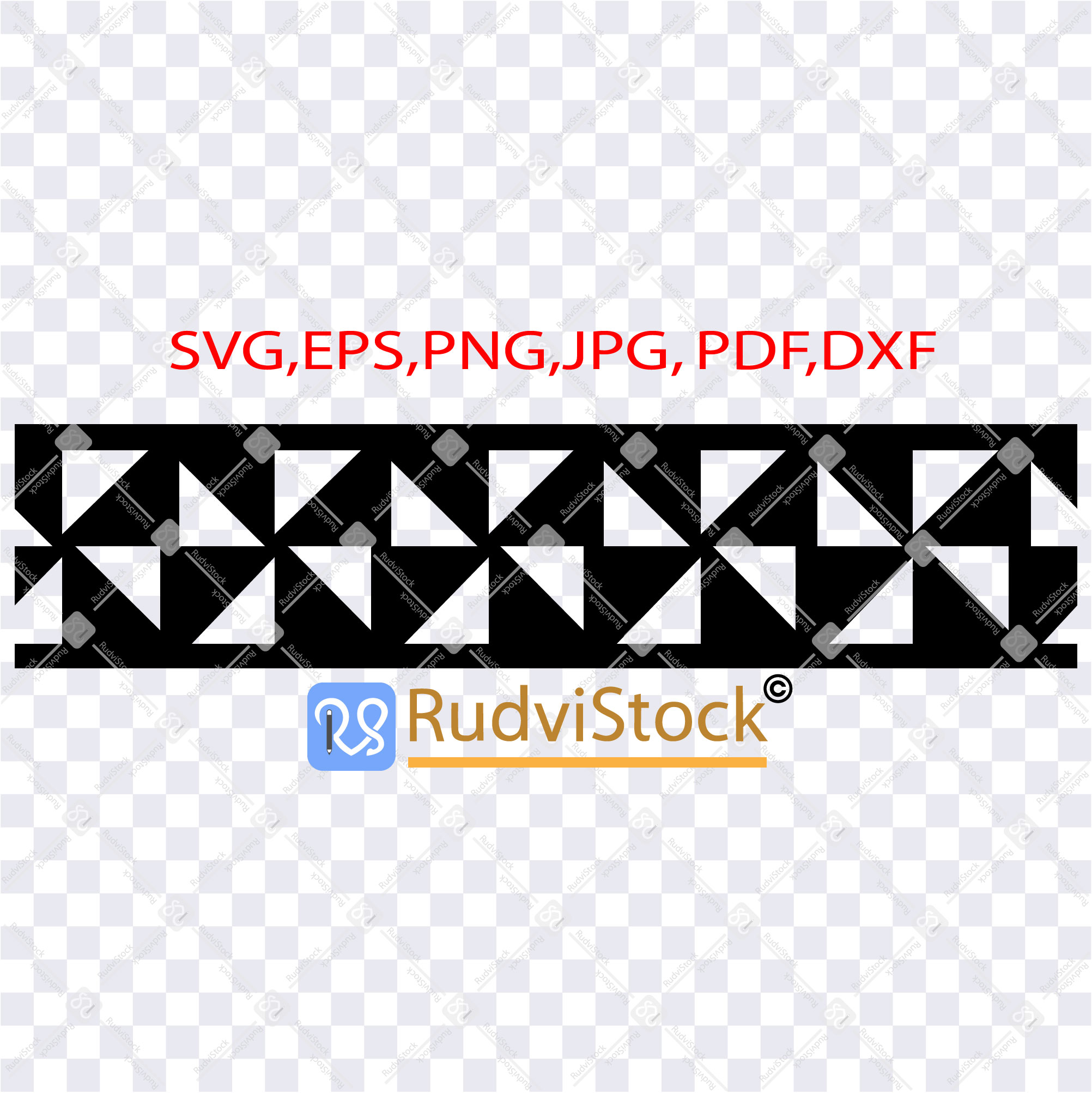 Samoan tattoo tribal seamless border stencil | Inspire Uplift