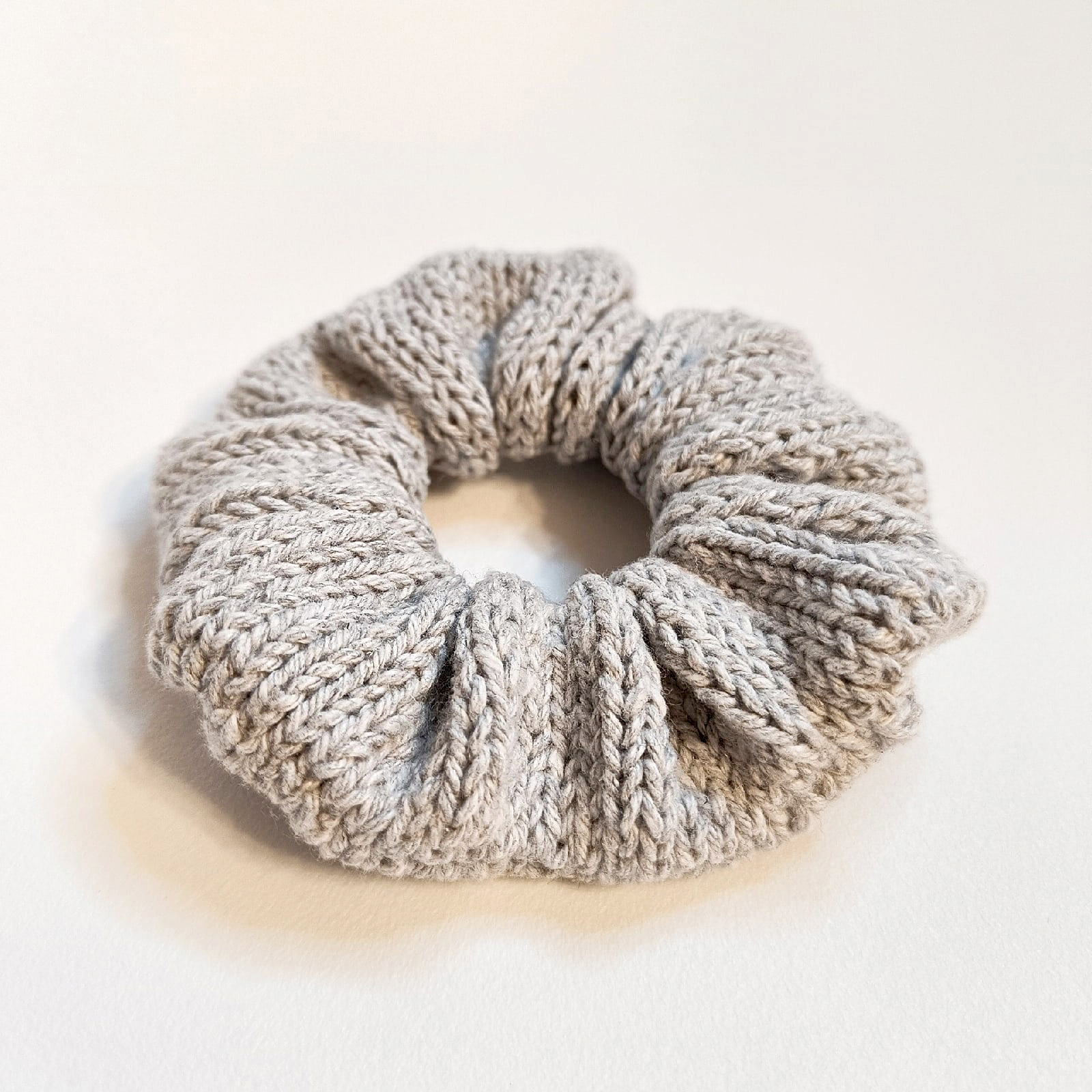 Gray cotton Knit Scrunchies for women Large Size hair accessories women accessories women hair accessories
