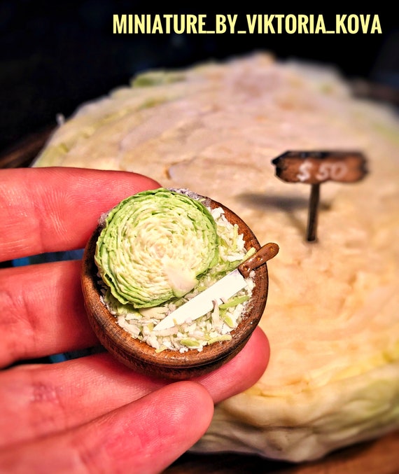 Dollhouse miniature 112 Miniature cabbage Inspire Uplift
