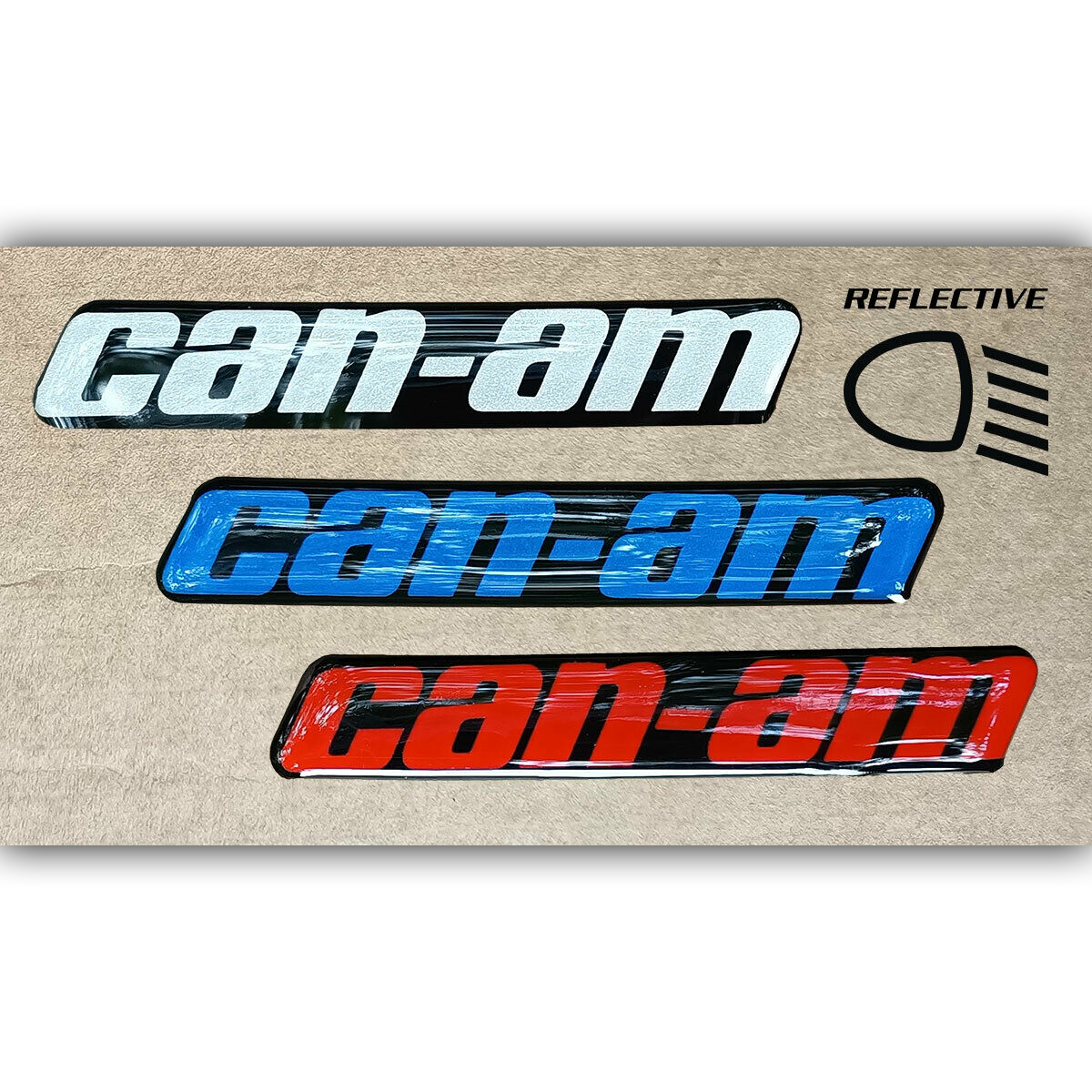 CANAM BRP Reflective 3D DOME EMBLEM DECAL STICKER Inspire Uplift